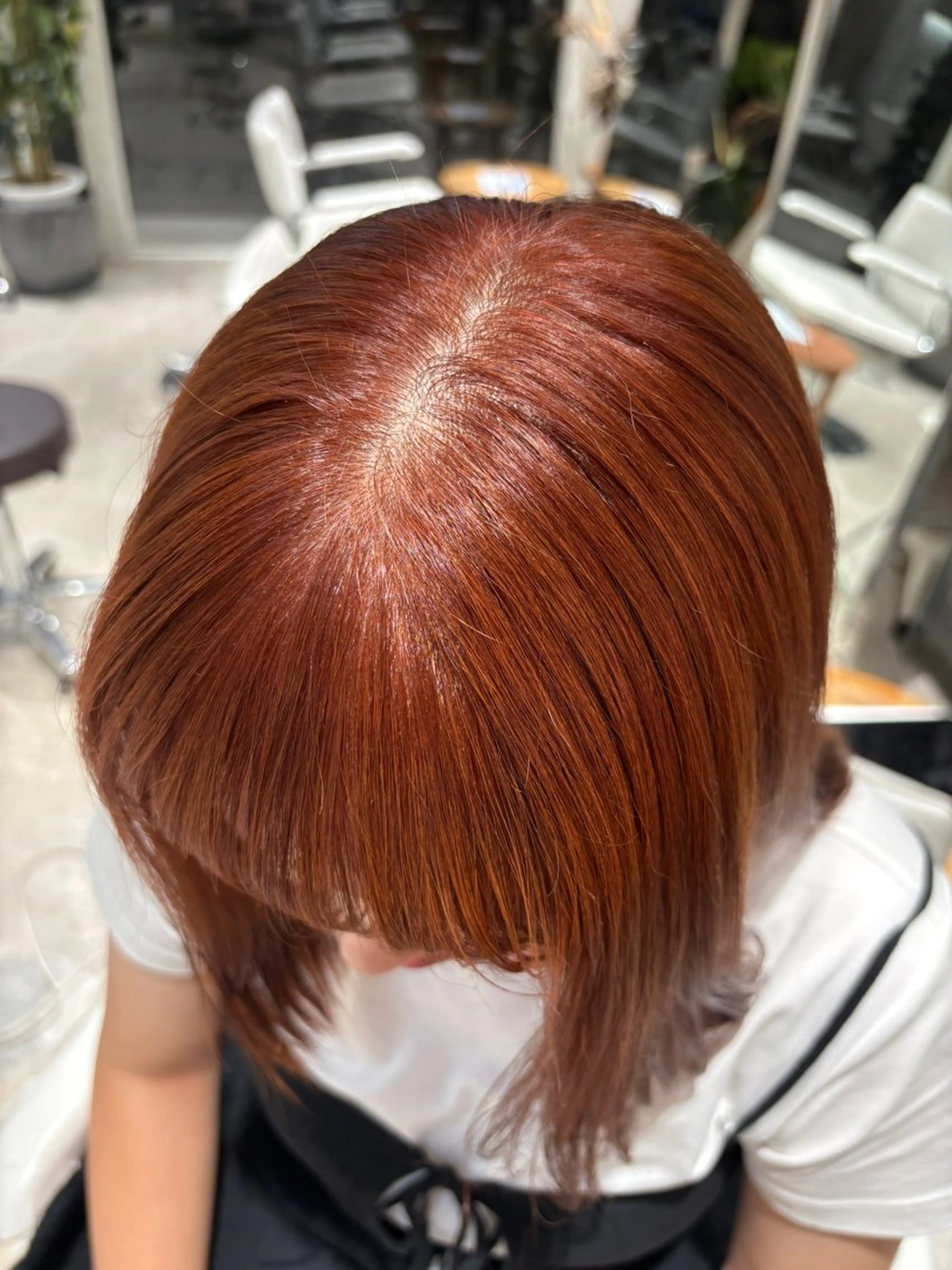 ミディアム カラー ブリーチ ヘアカラー 林 咲弥那のヘアスタイル