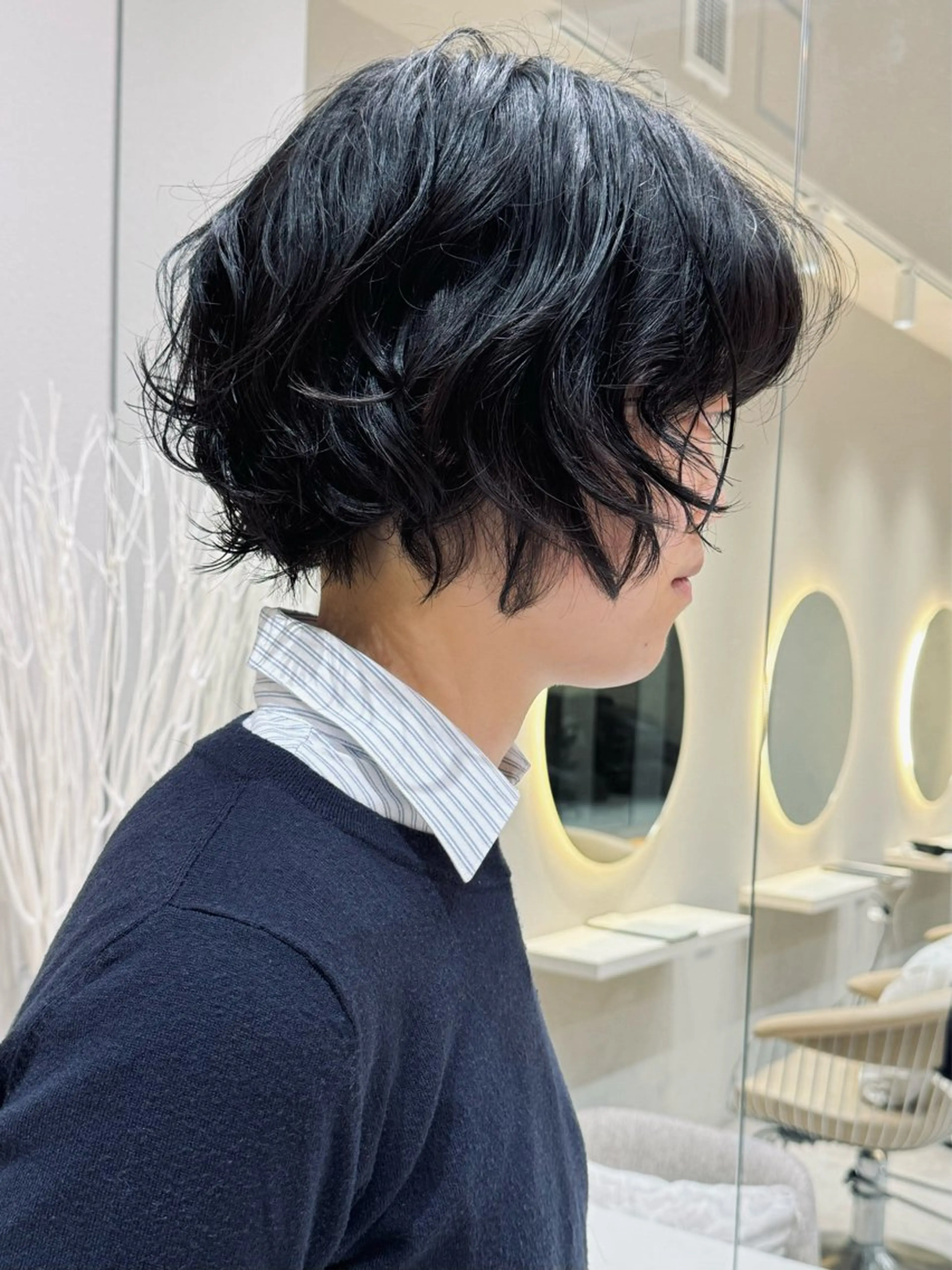 ショート カット ヘアカラー パーマ 🩵縮毛矯正・ボブ 岩原朋也🩵のヘアスタイル