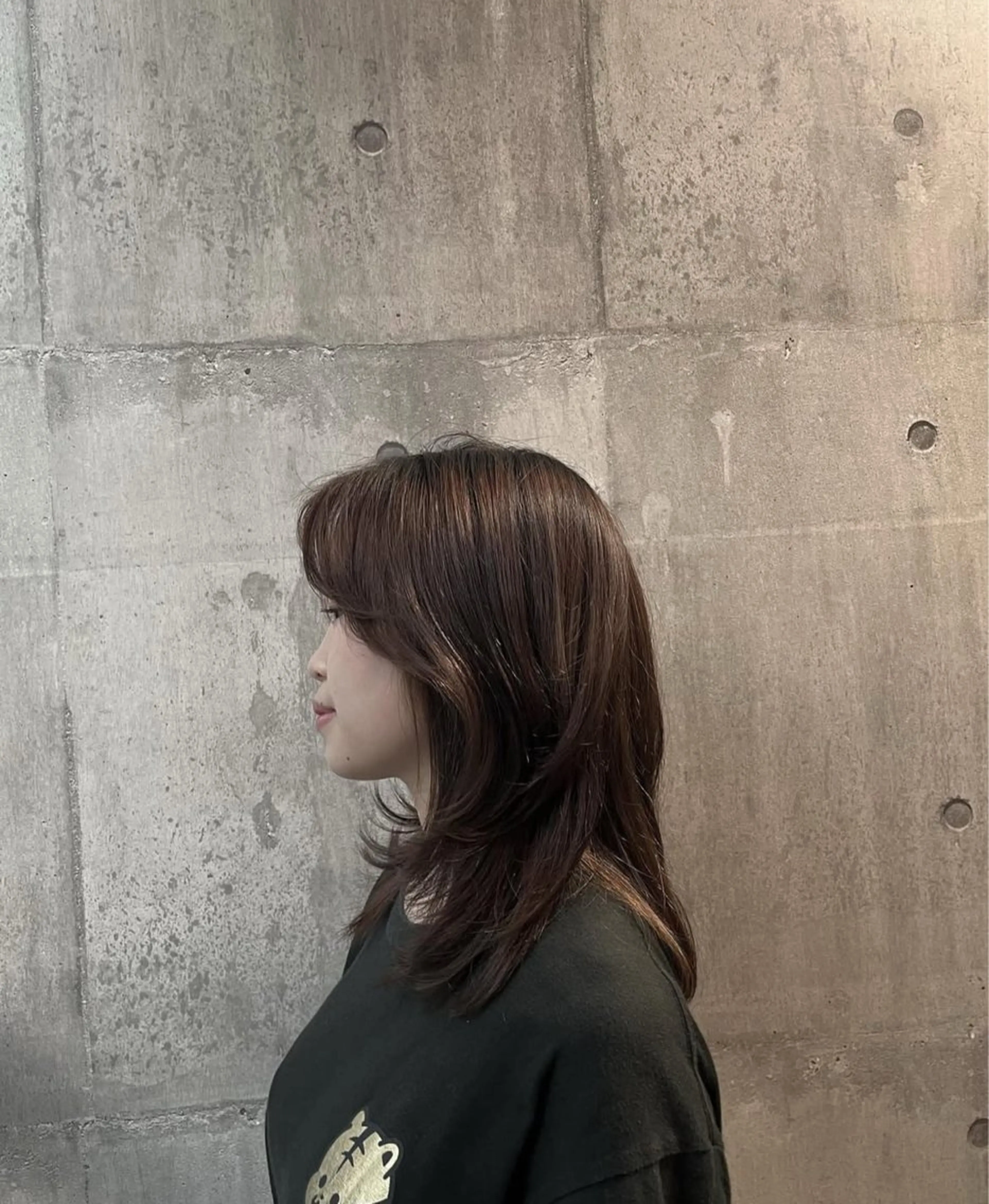 セミロング レイヤーカット Lucas所属・Lucas髪質改善 natsukiのヘアスタイル