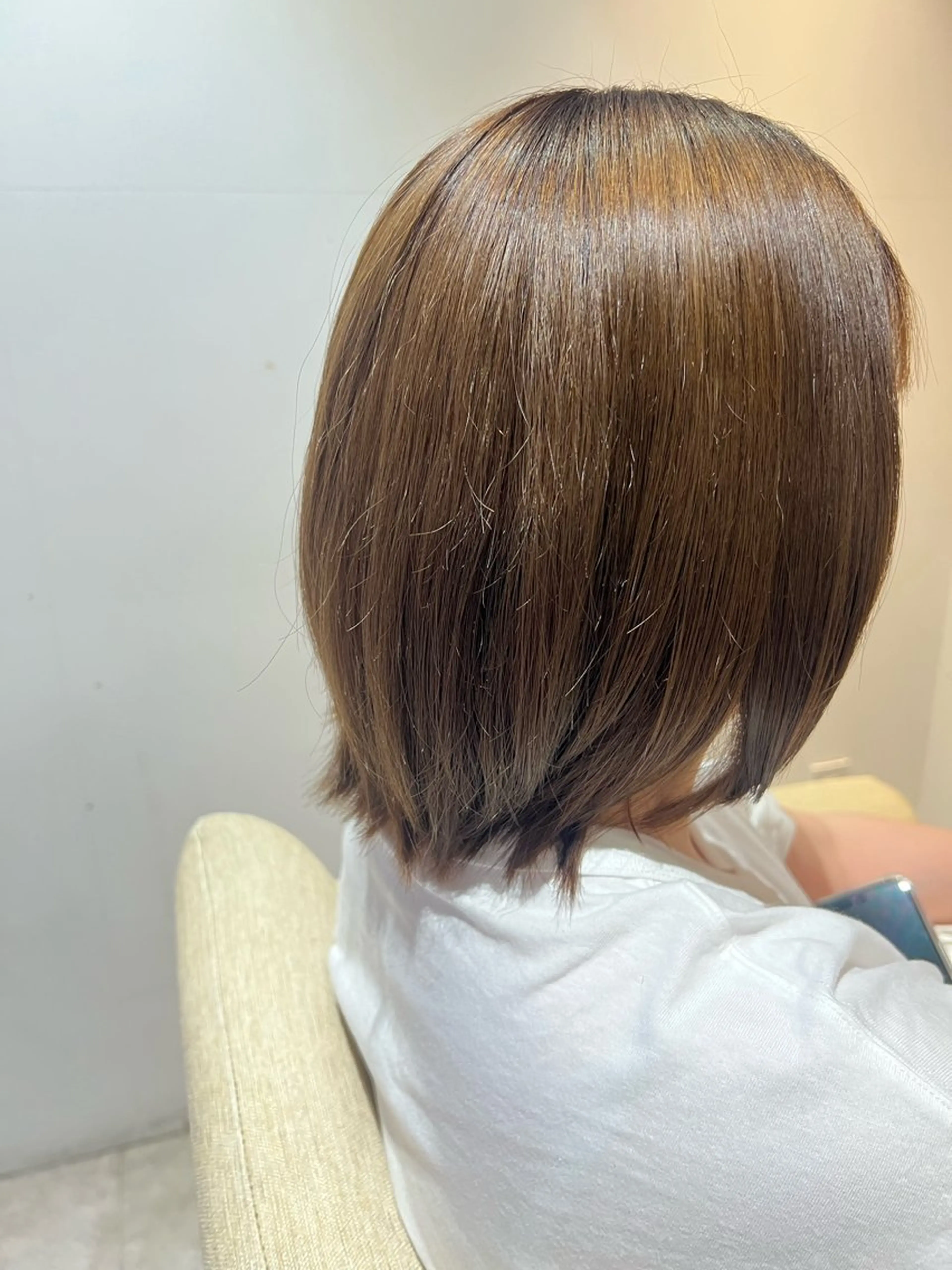 ミディアム カラー カット ヘアカラー ブルームヘアデザイン かこ。のヘアスタイル