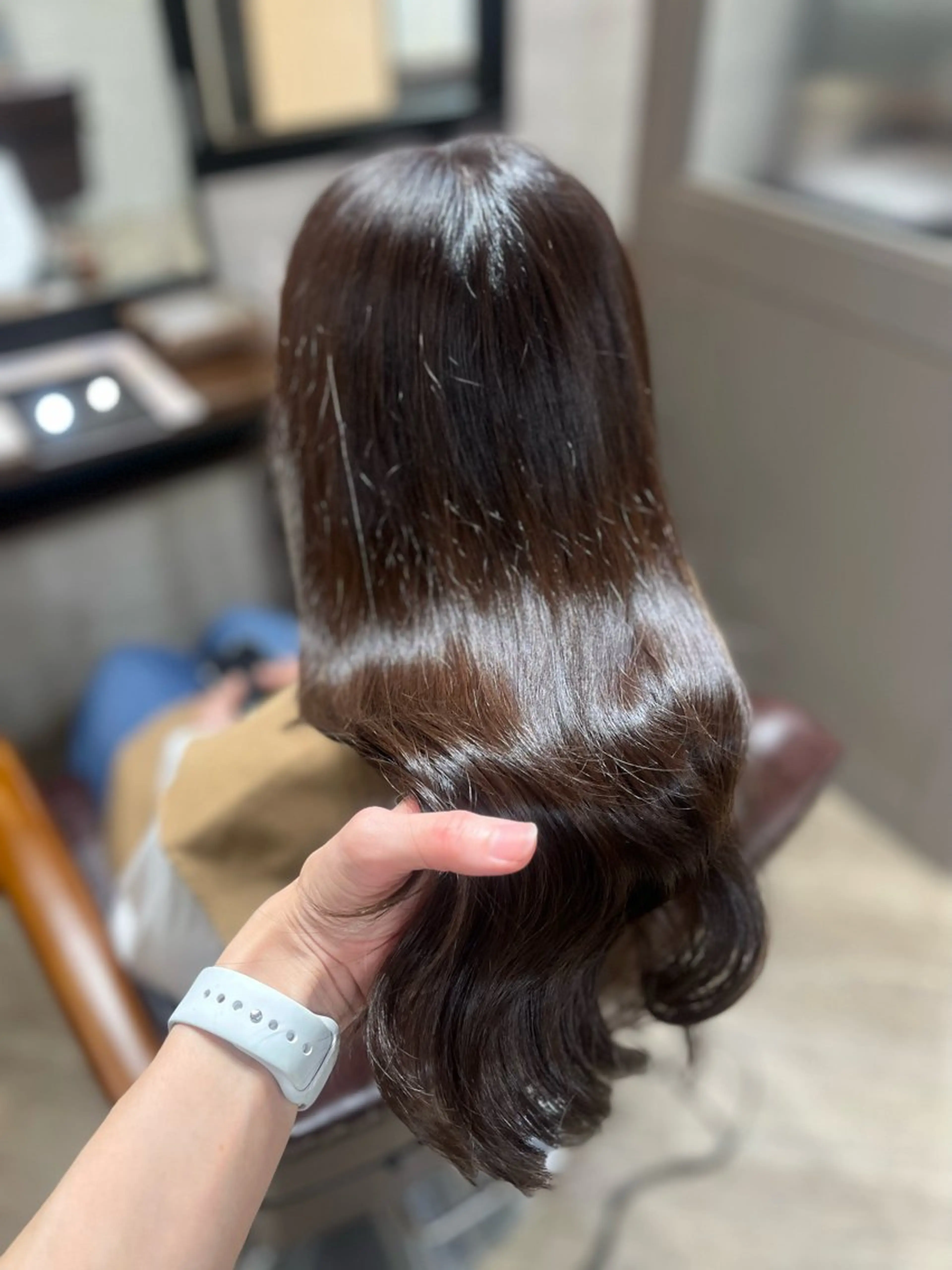 ロング カラー ブラウンカラー チョコレートブラウン オレンジ カット ヘアカラー トリートメント 🫧ぷる艶カラー🫧 Yuubi🦩のヘアスタイル