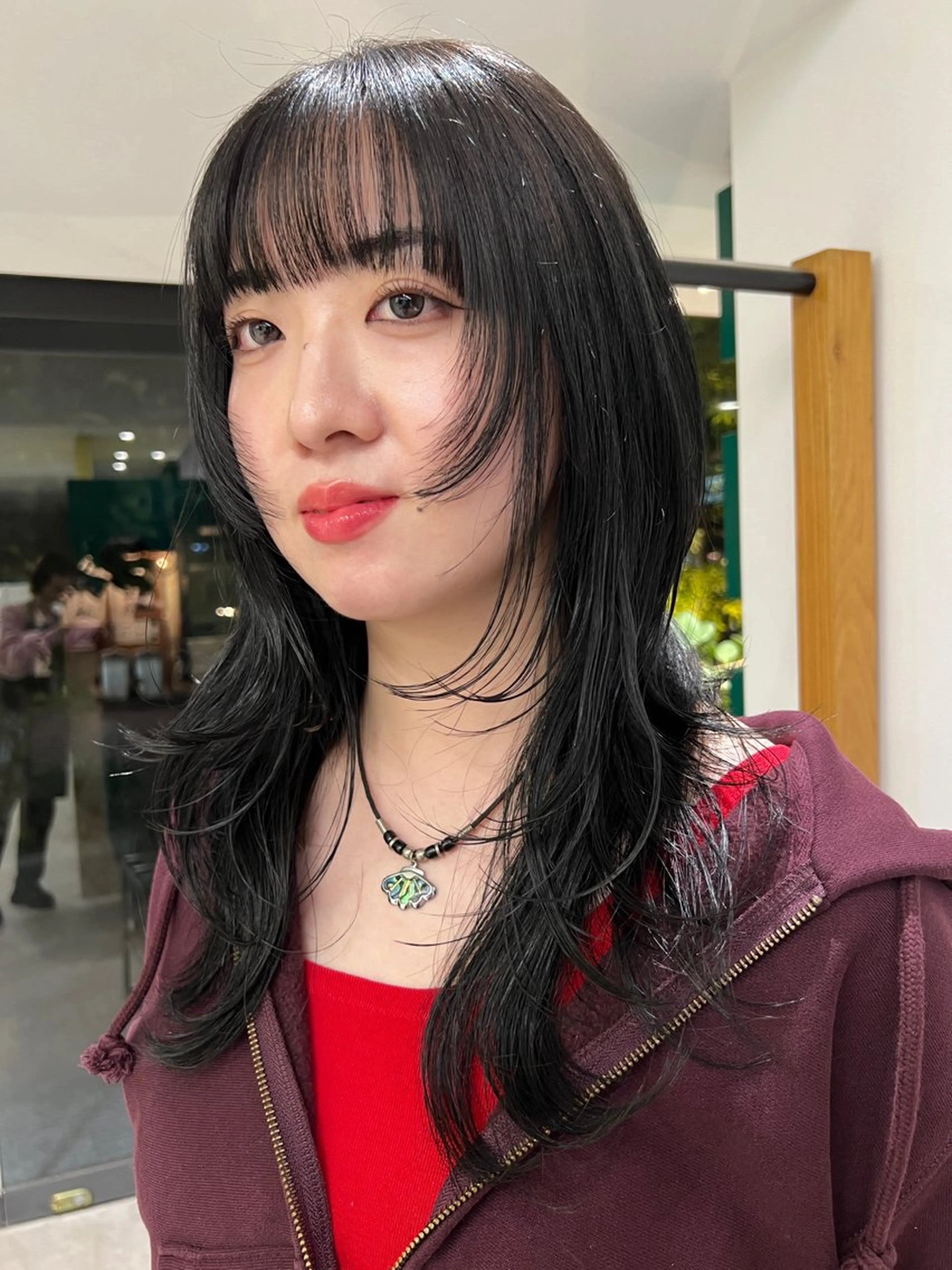 ロング レイヤーカット ロング ウルフカット ウルフレイヤー M Hair Salon所属・淀屋橋ウルフレイヤー ハッシュ/ASARIのヘアスタイル