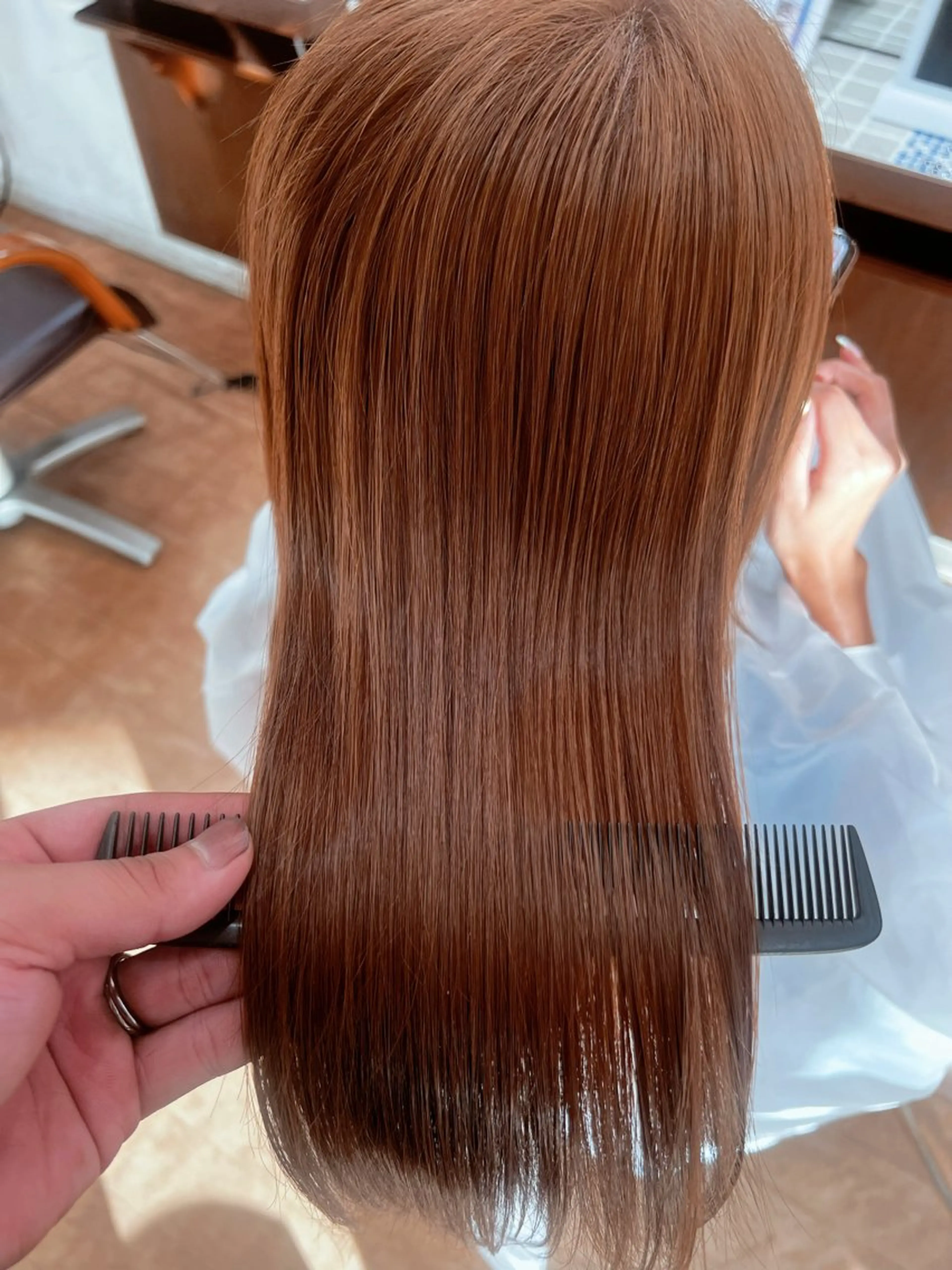 カット+髪質改善TRナチュラルカラー+集中ケアTR+ヘッドスパ【10分】✨¥13200の写真