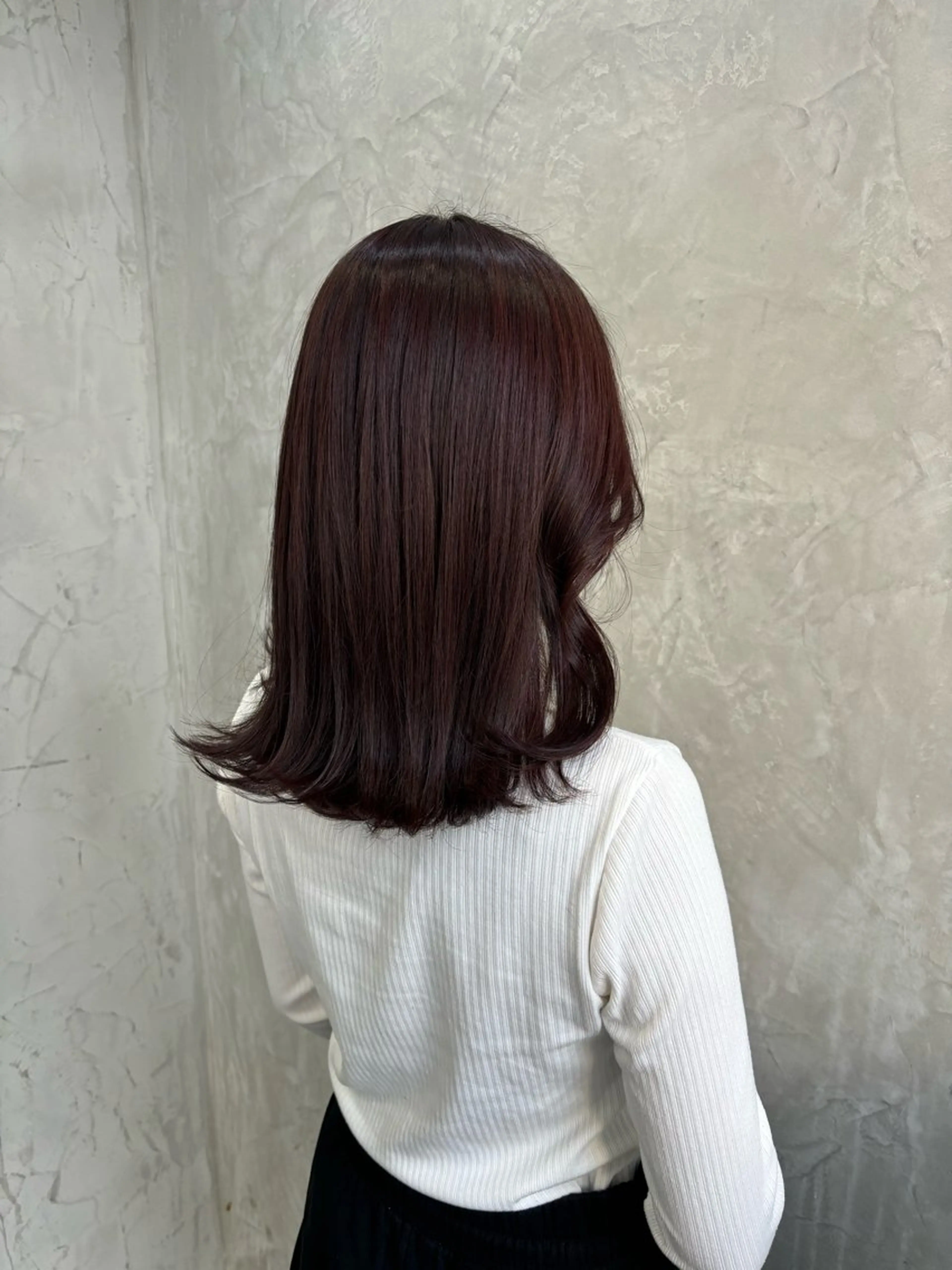 カラー ブリーチ ブラウンカラー ブリーチなしカラー ピンクカラー fudge所属・MaisonHALU 松浦光咲のヘアスタイル