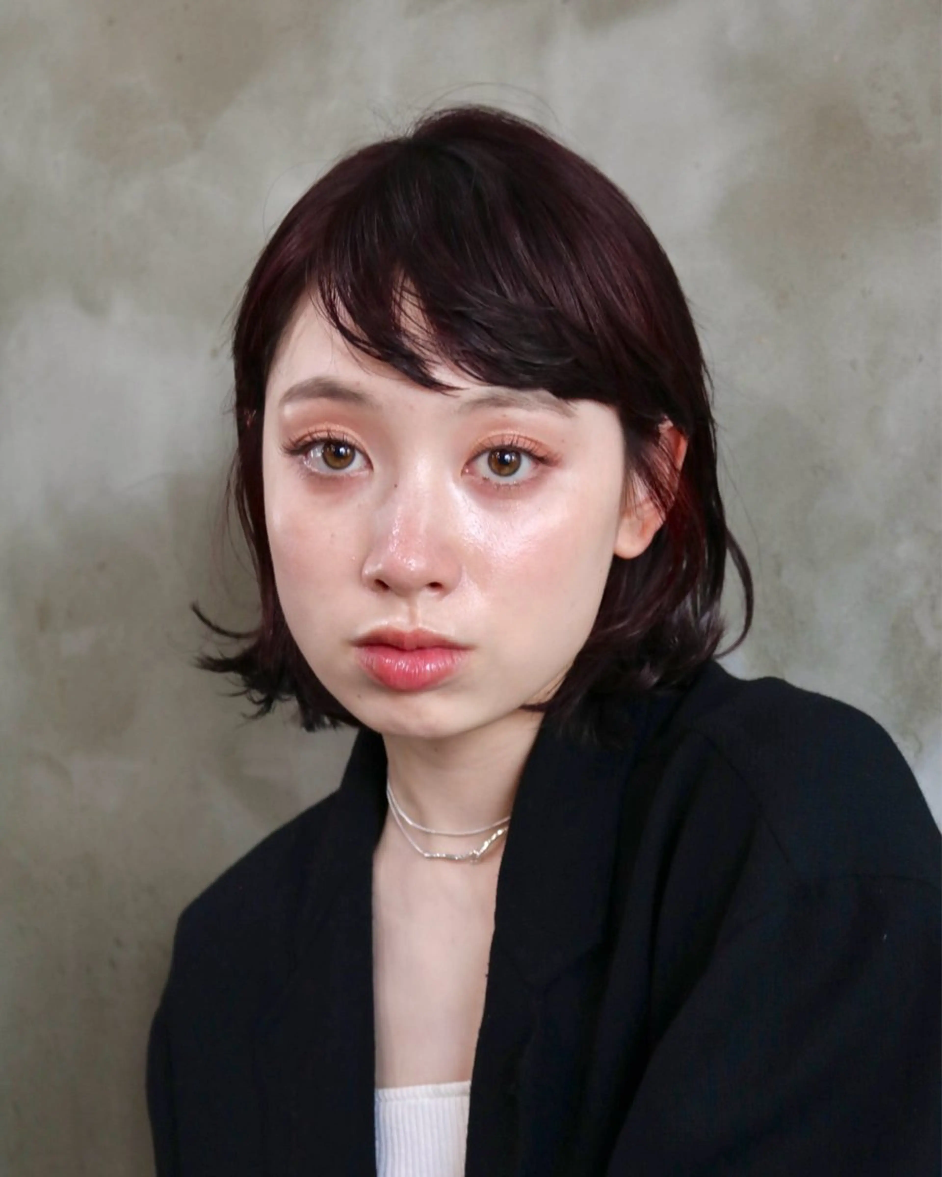 ミディアム カラー カット ヘアカラー トリートメント 木村陸弥 透明感/赤み消しのヘアスタイル