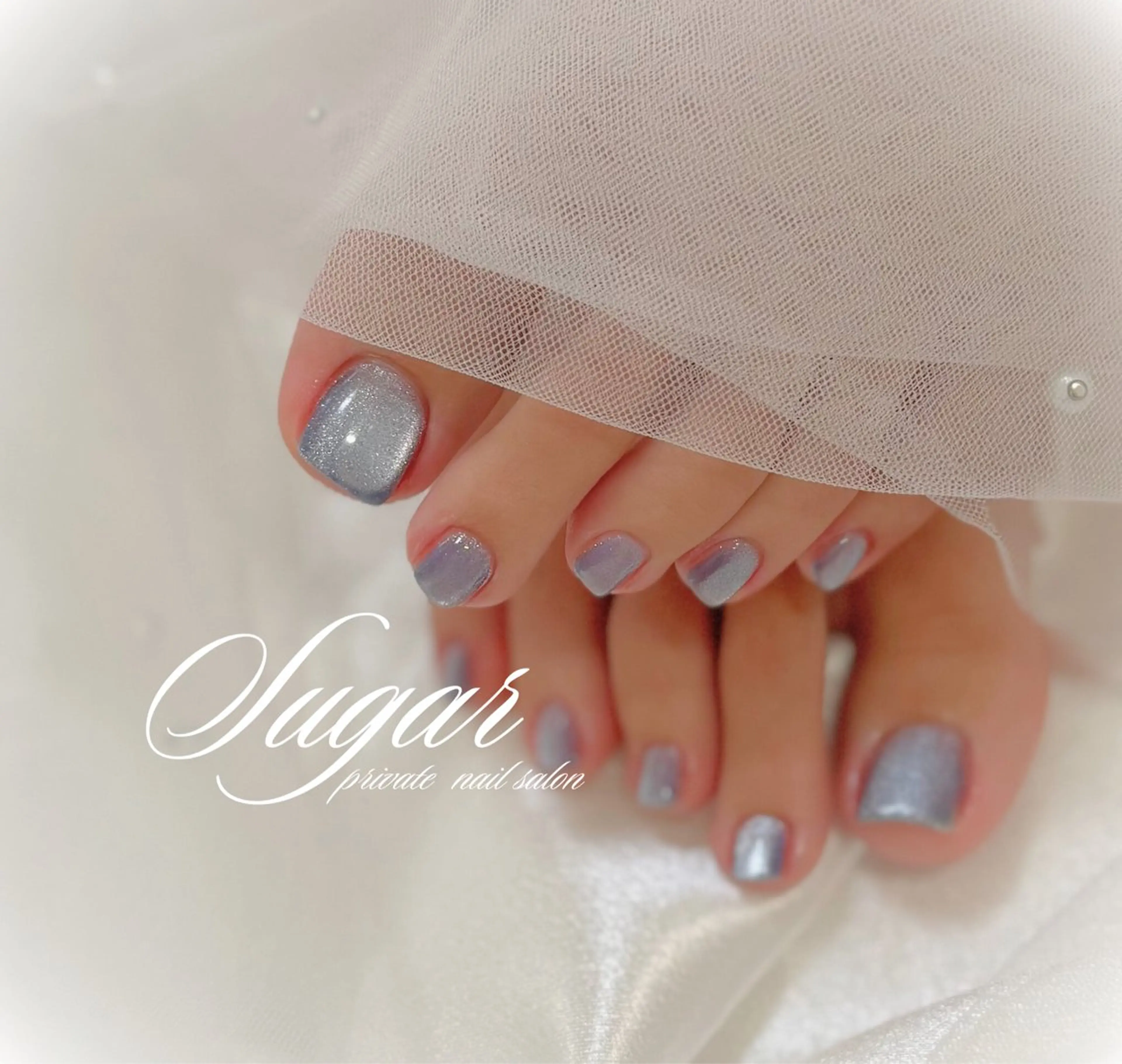ネイル マグネットネイル フットネイル Nail salon Sugarのネイルデザイン