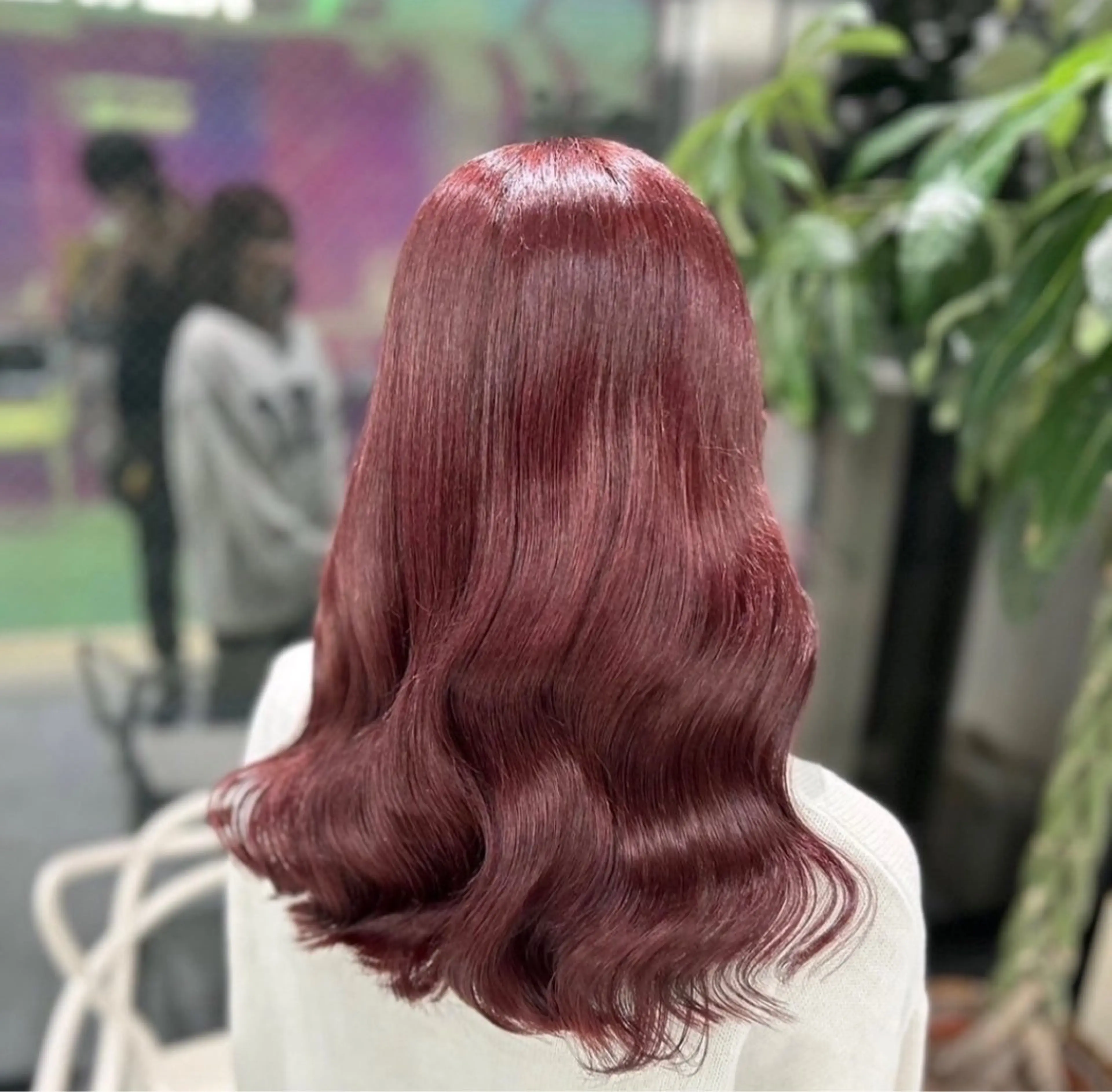 セミロング ヘアカラー トリートメント ヘアセット NANA🥀韓国ヘア /レイヤー/暖色🥀のヘアスタイル