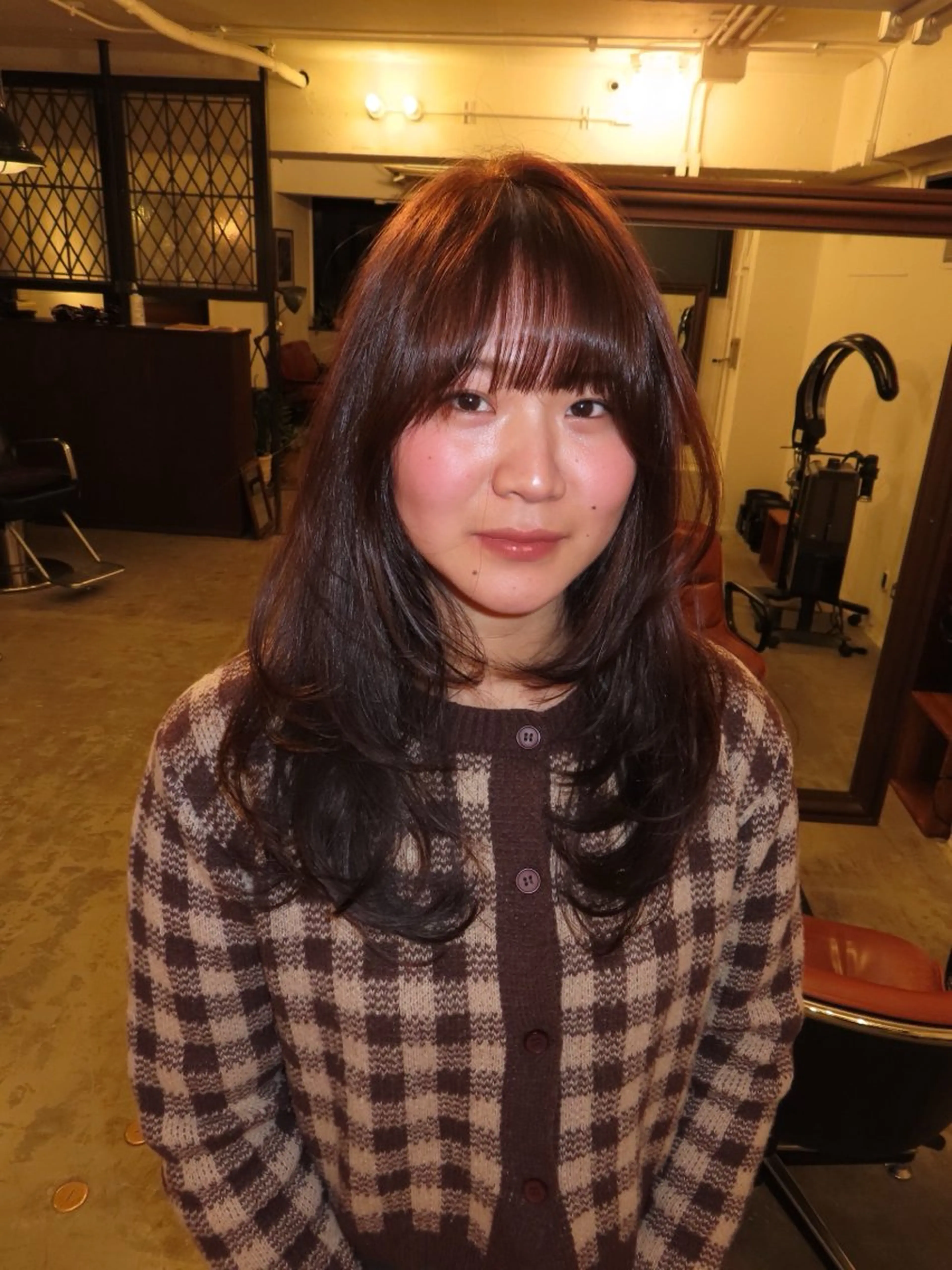 ロング レイヤーカット ヘアカラー S.HAIR SALON所属・オリーブカラー/ レイヤー/表参道のヘアスタイル