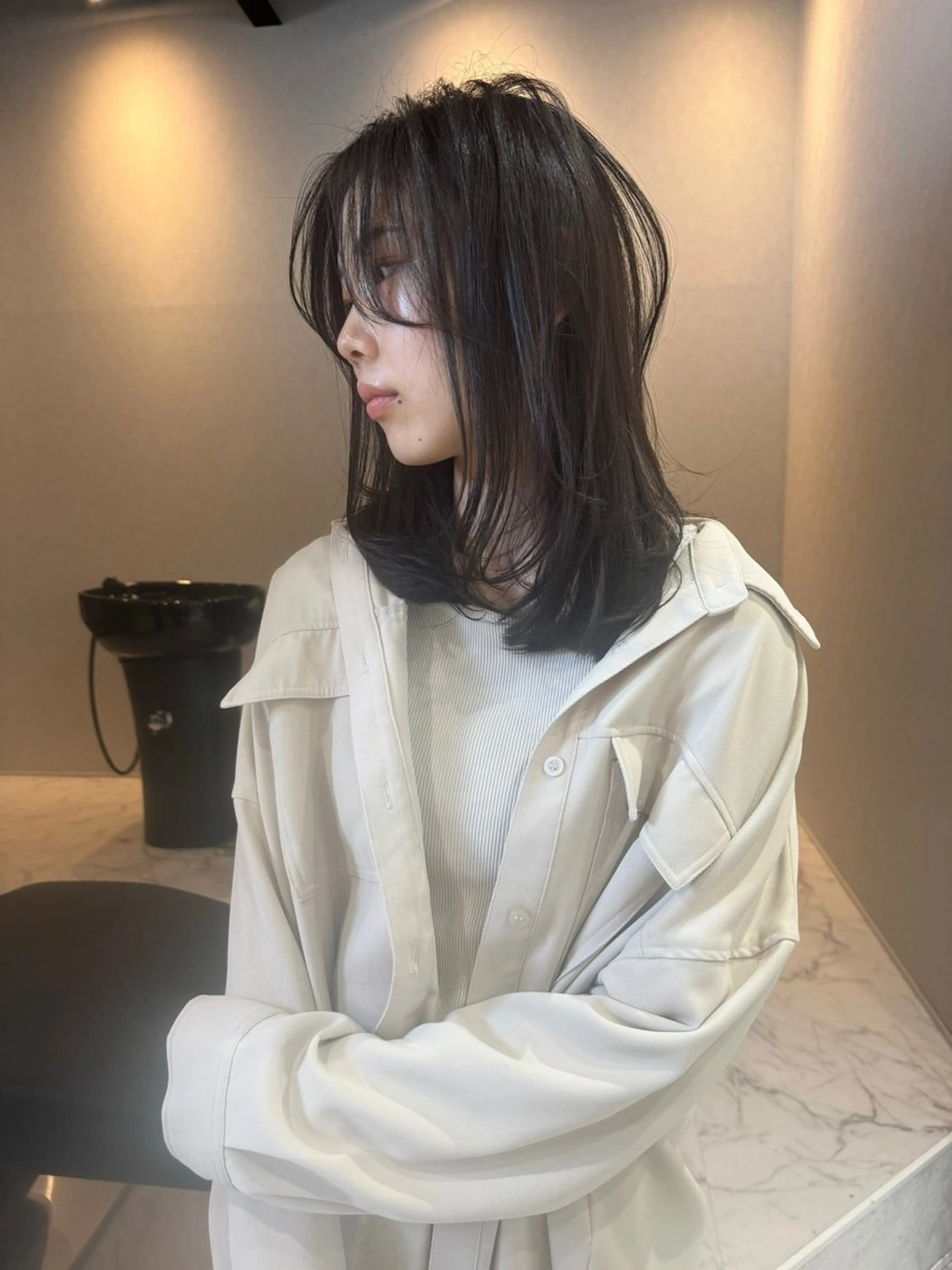 ショート ショートボブ ボブ 外国人風カラー ハイライト 髪質改善 アンドウ ユウ/ レイヤーカット/韓国のヘアスタイル
