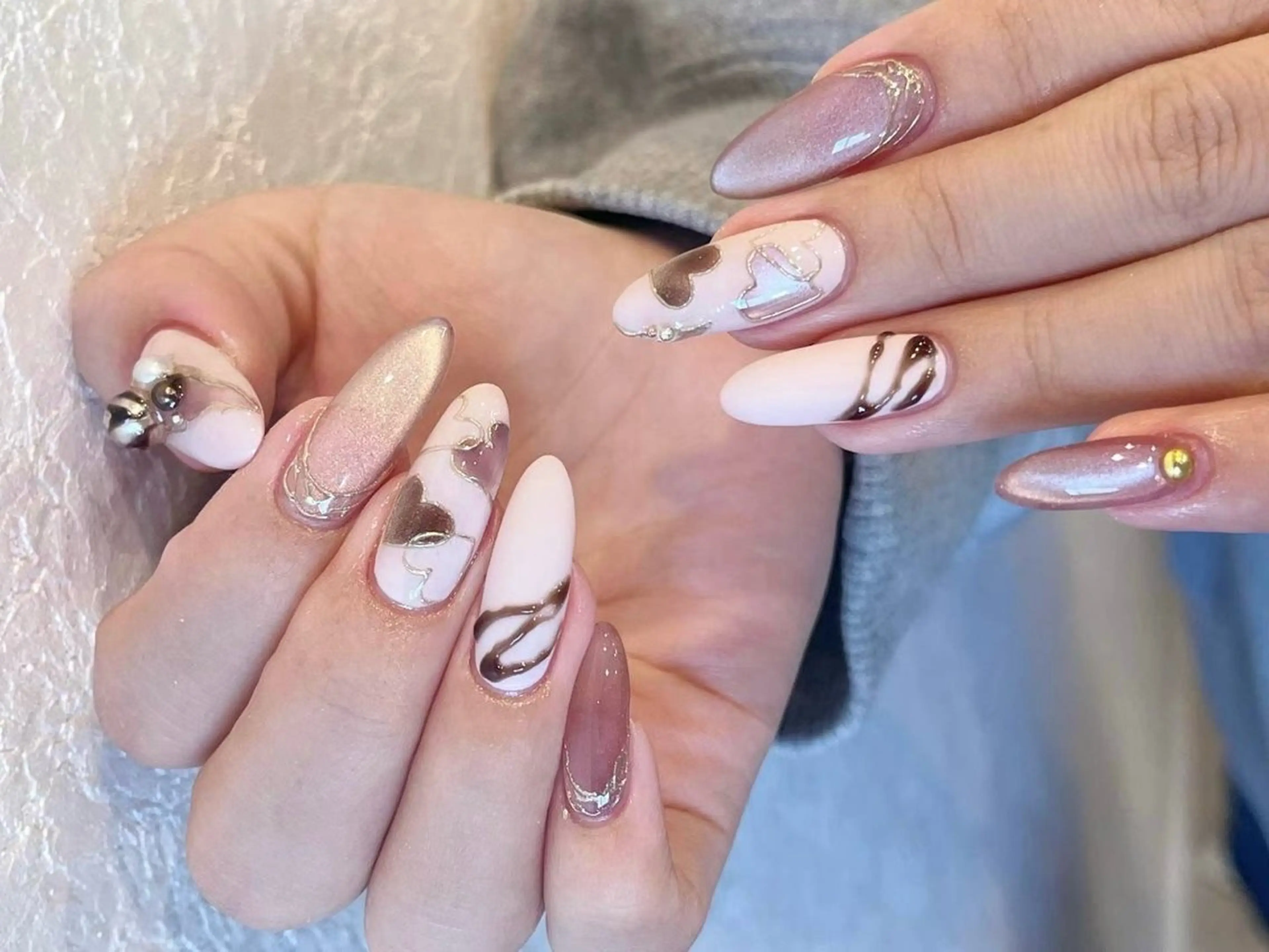 ネイル アートネイル フラワーネイル フットネイル ジェルネイル マグネットネイル Babarla Nailのネイルデザイン