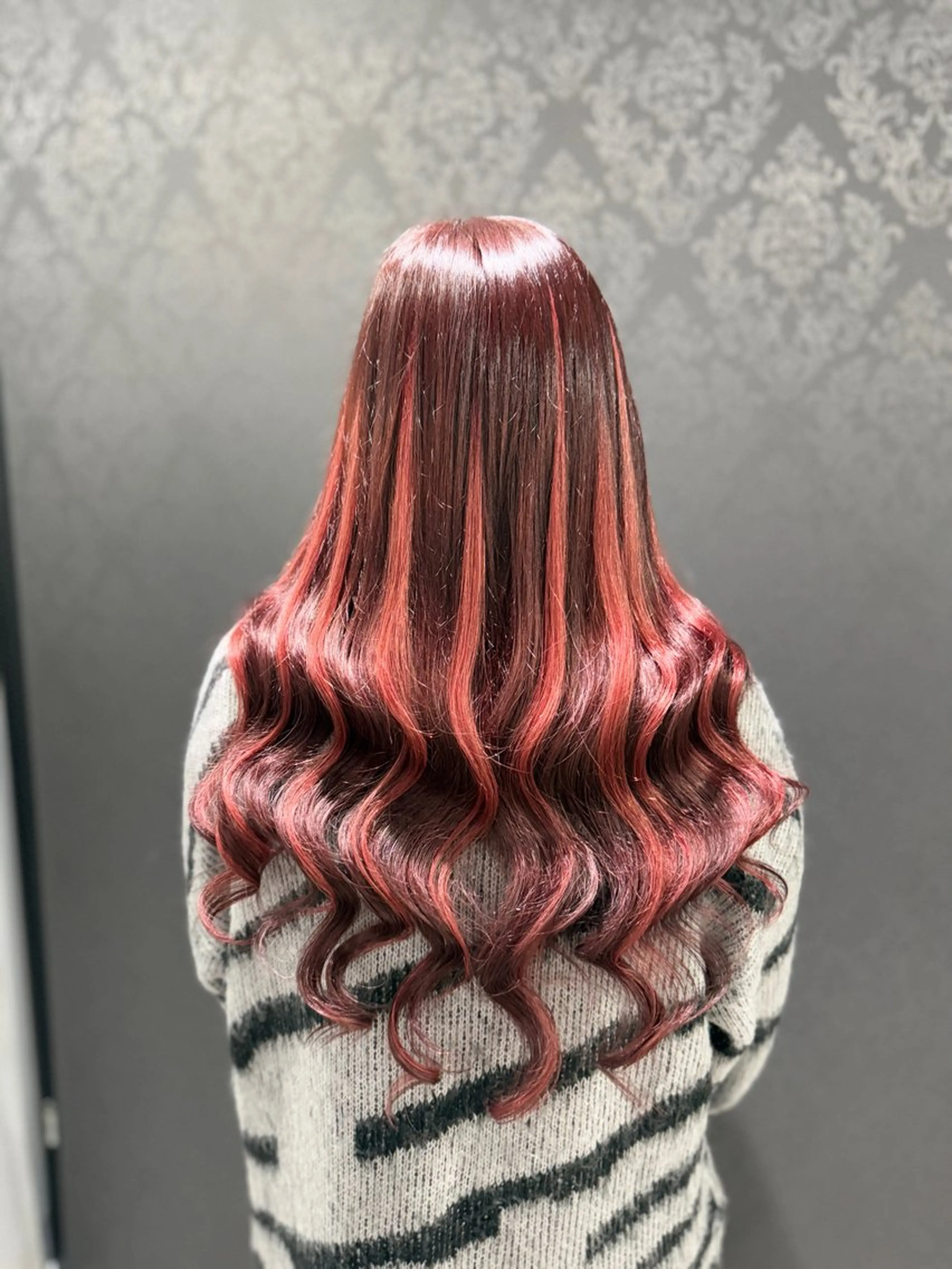 ロング ハイライト エクステ シールエクステ AOI️🫧🩵のヘアスタイル
