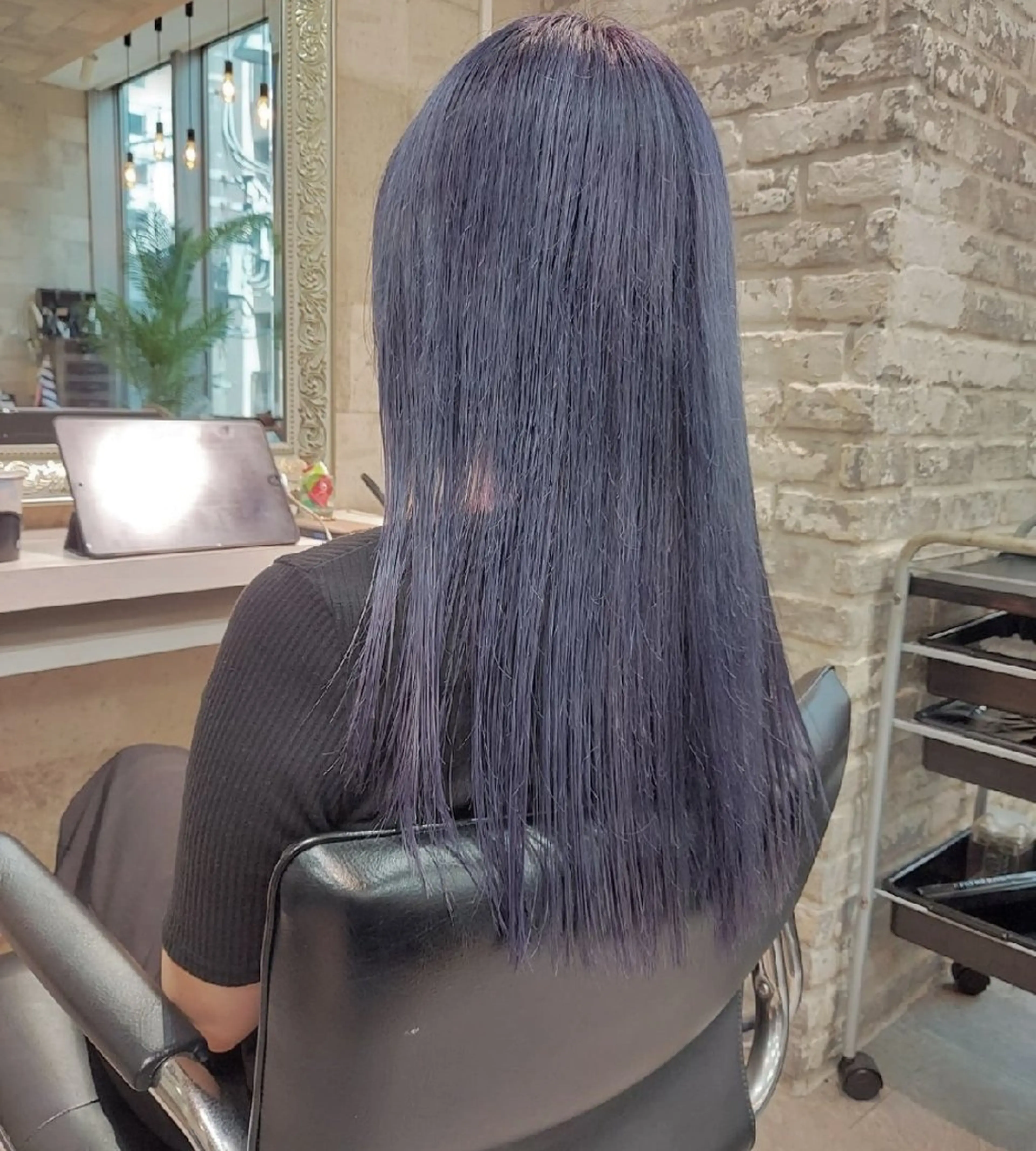 ロング カラー ブルーカラー ヘアカラー トリートメント grow上野御徒町【グロウ】所属・ブリーチ・ハイトーン 特化🎉内山のヘアスタイル