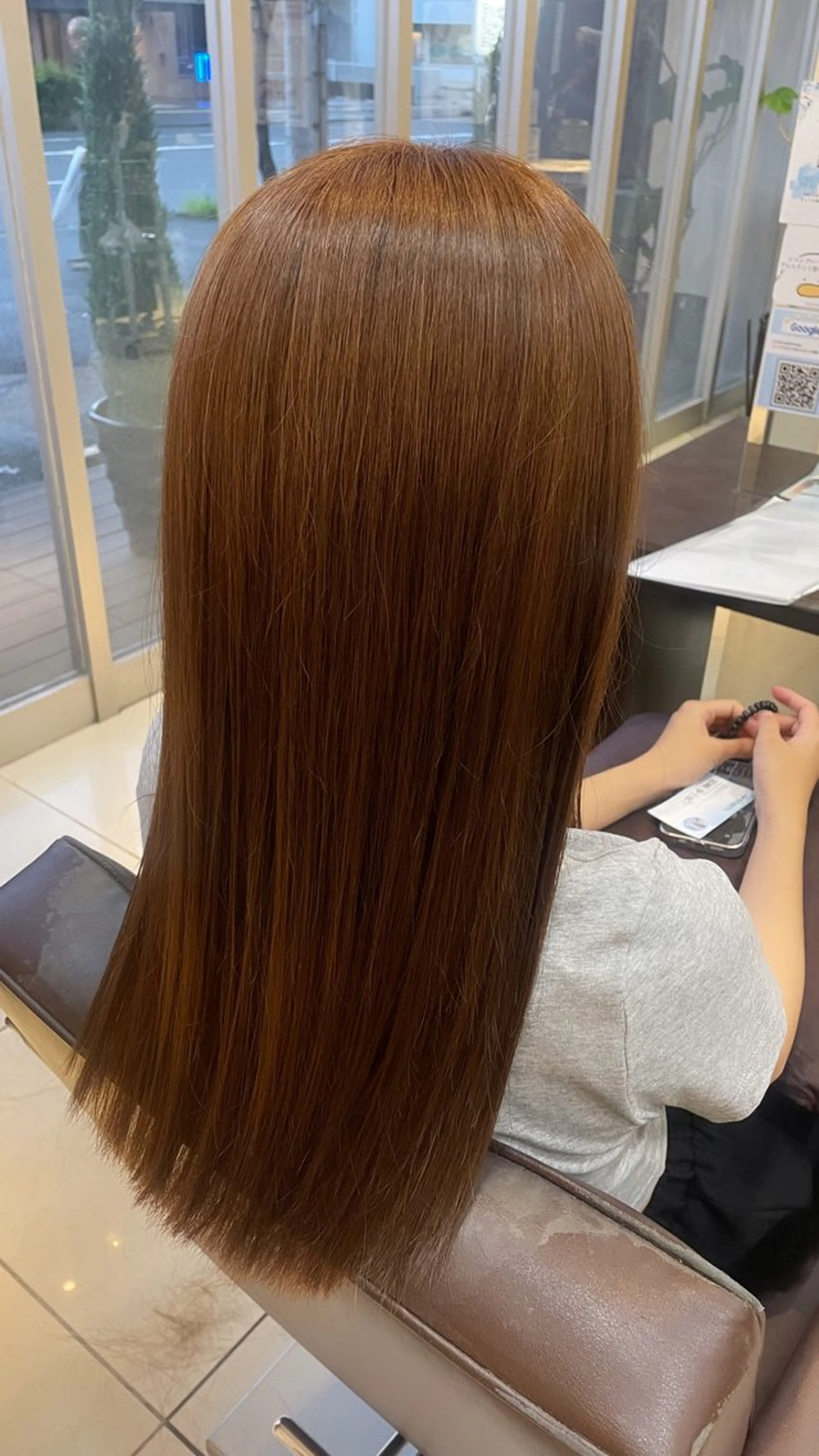 ロング カラー ヘアカラー 🍊うる艶暖色カラー ボブ🍓マツパまゆかのヘアスタイル