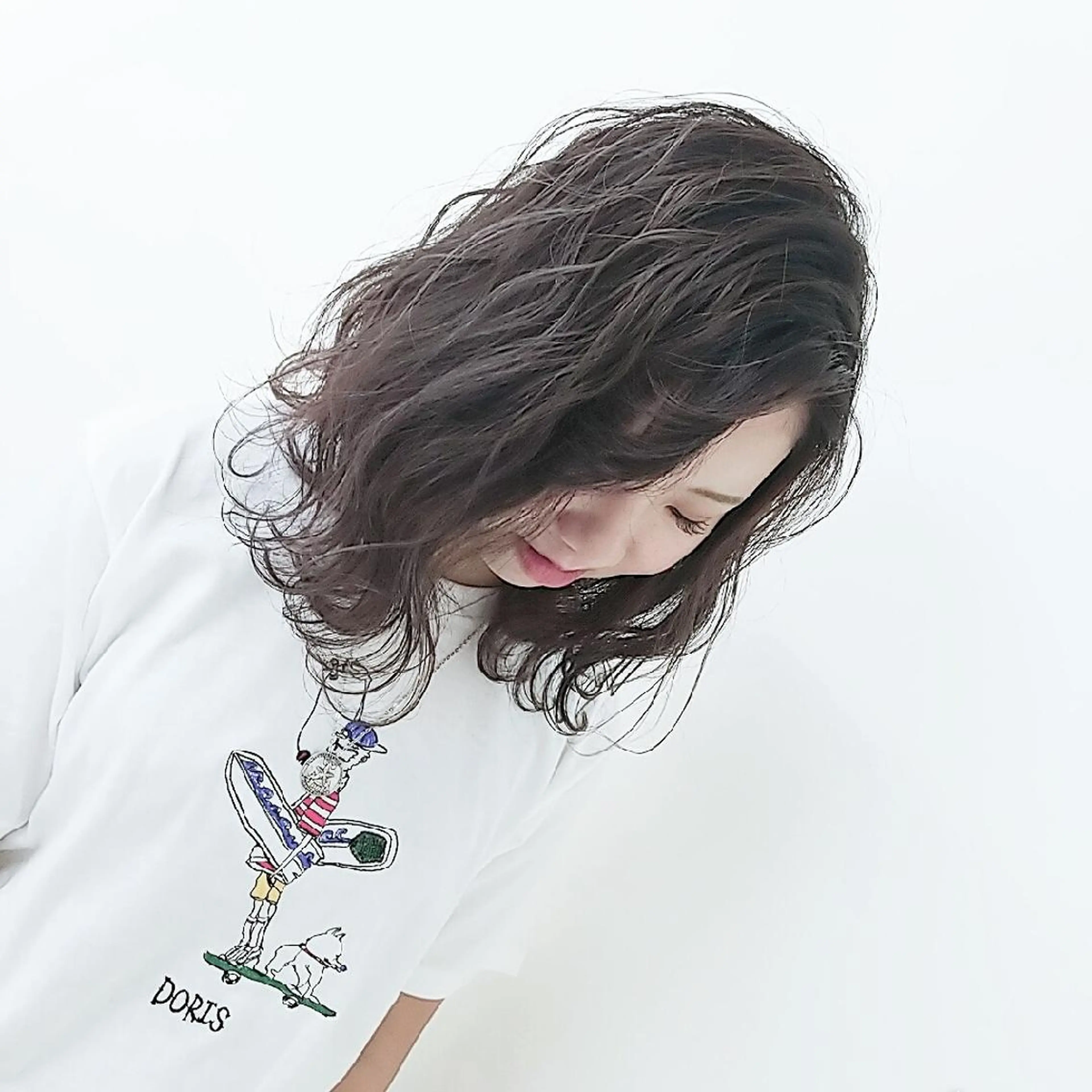 ミディアム アッシュ LaRmE 代表　穂原大和のヘアスタイル