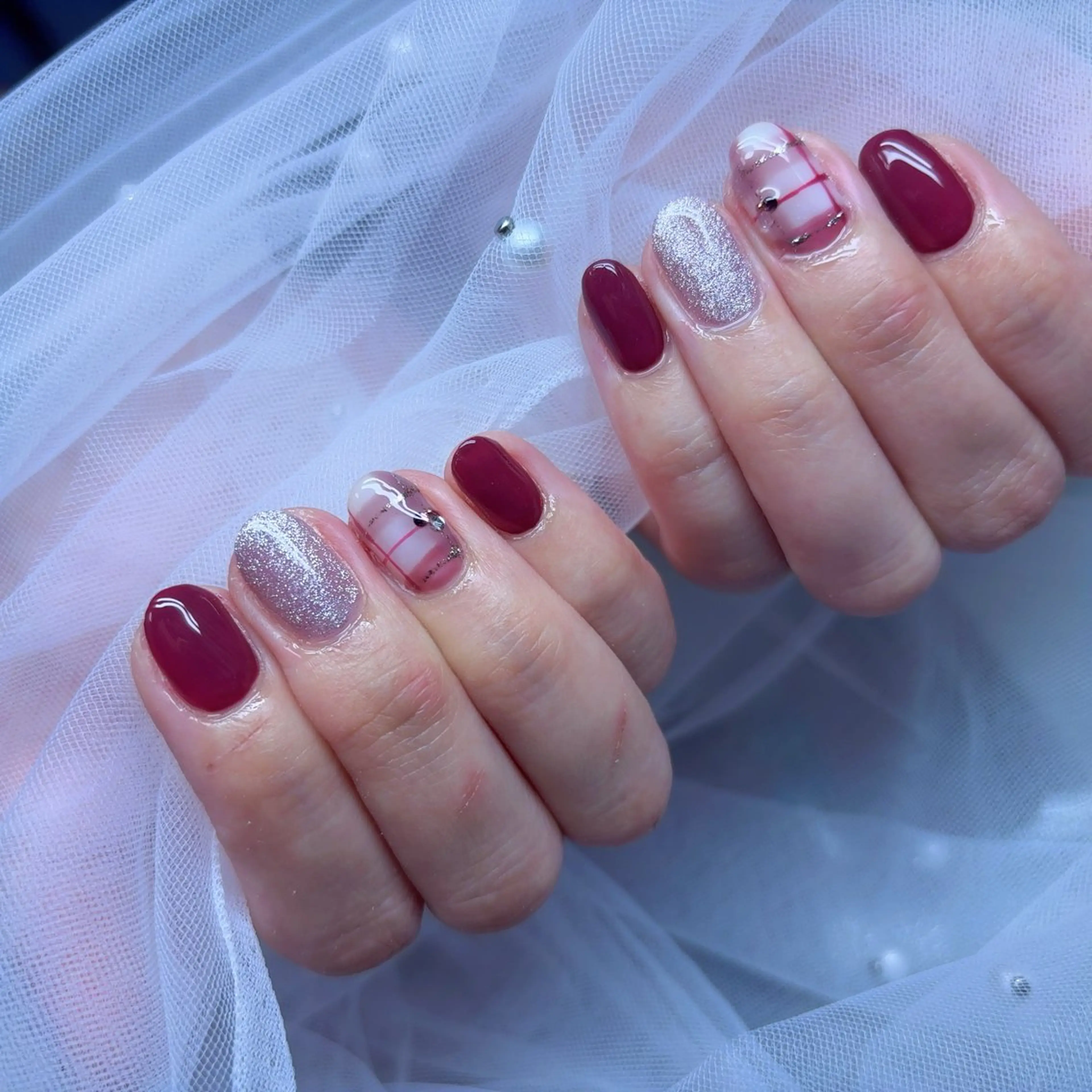 ネイル 長さ出し ジェルネイル 韓国ネイル 持ち込み ニュアンスネイル ハンドネイル NailSpace 猫のいるネイルサロンのネイルデザイン