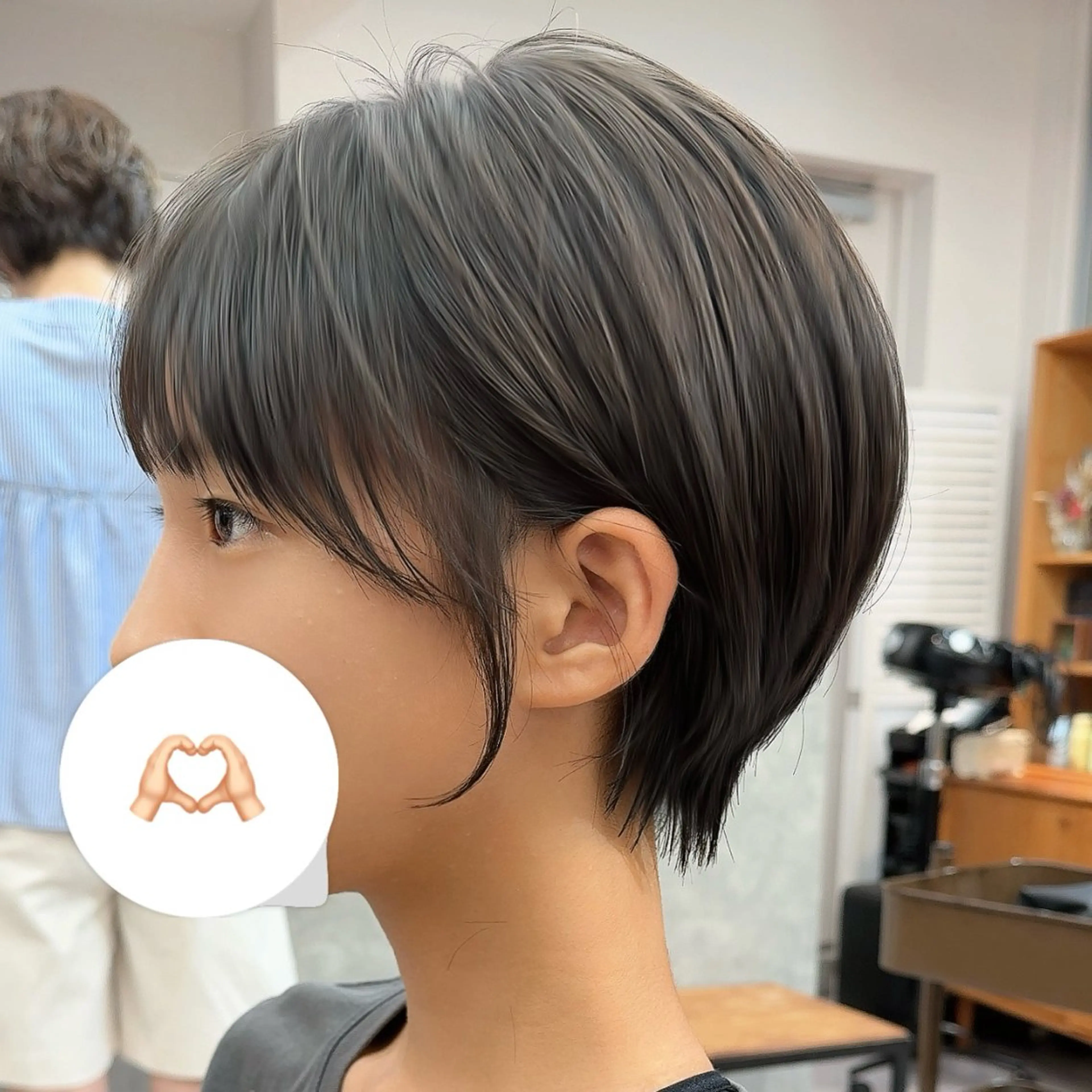 ショート ショートヘア 🌈韓国ボブミディ 表参道sandノスケのヘアスタイル