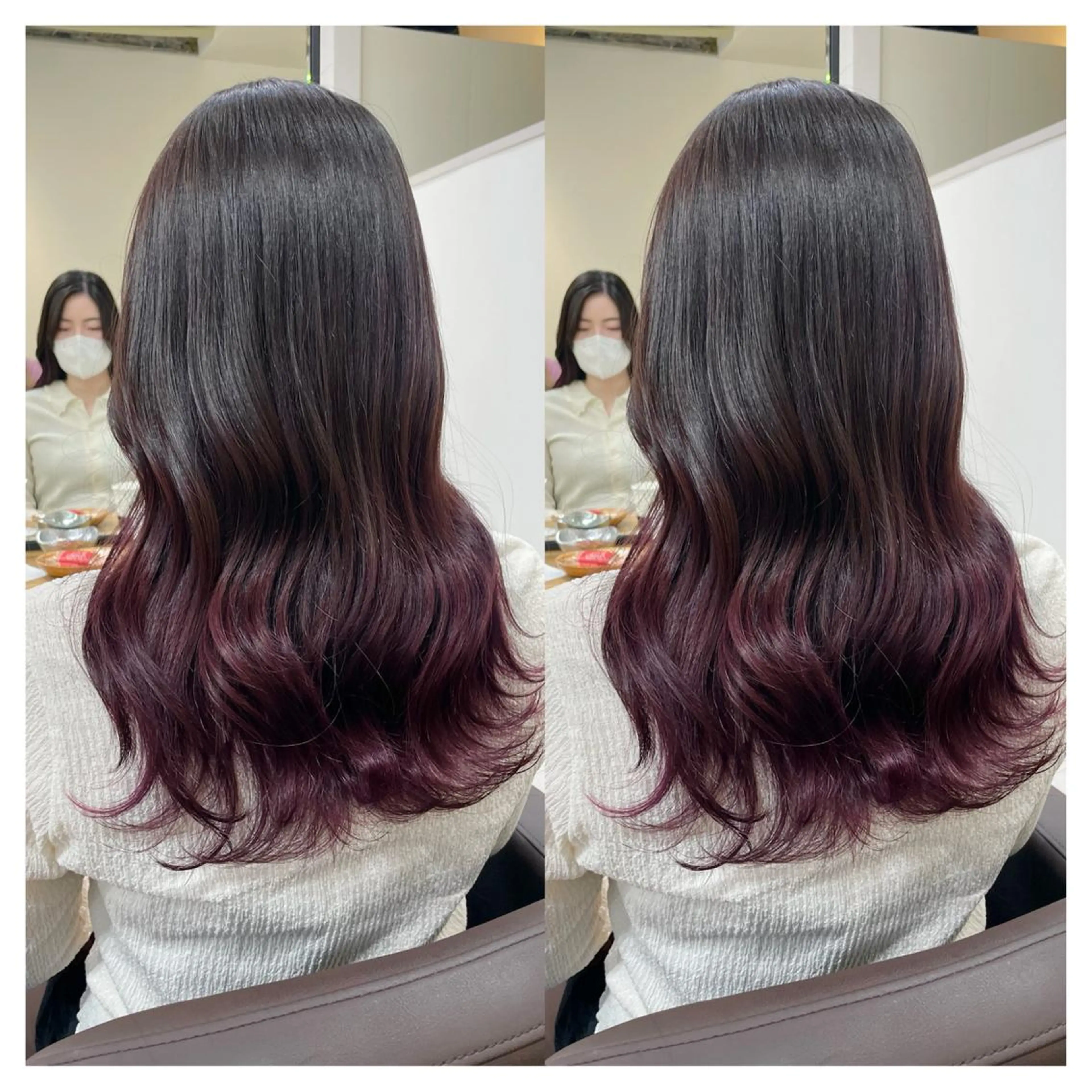 セミロング カラー カット ヘアカラー トリートメント 村山 茉衣のヘアスタイル