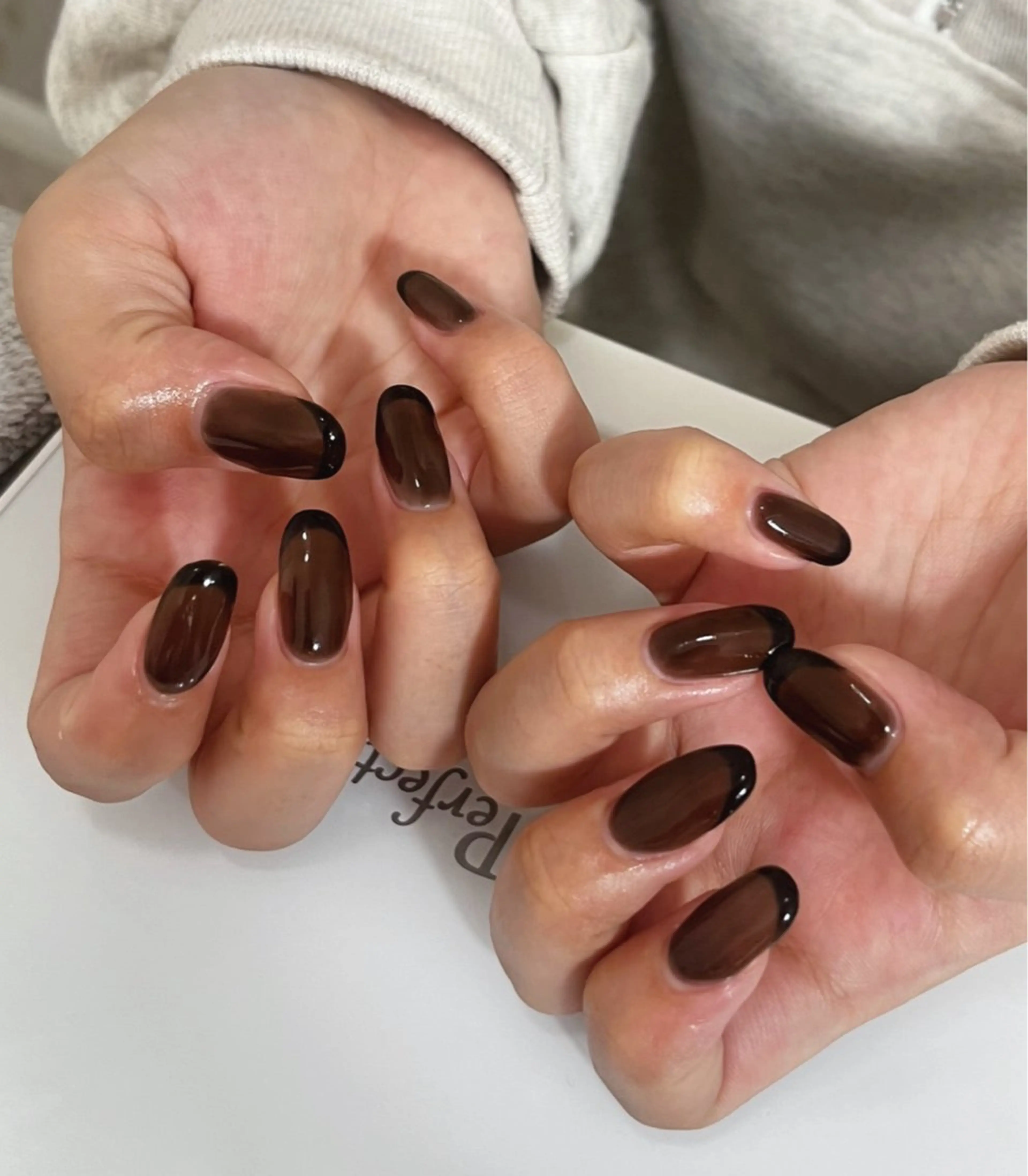 ネイル ブラウン nailworks mのネイルデザイン