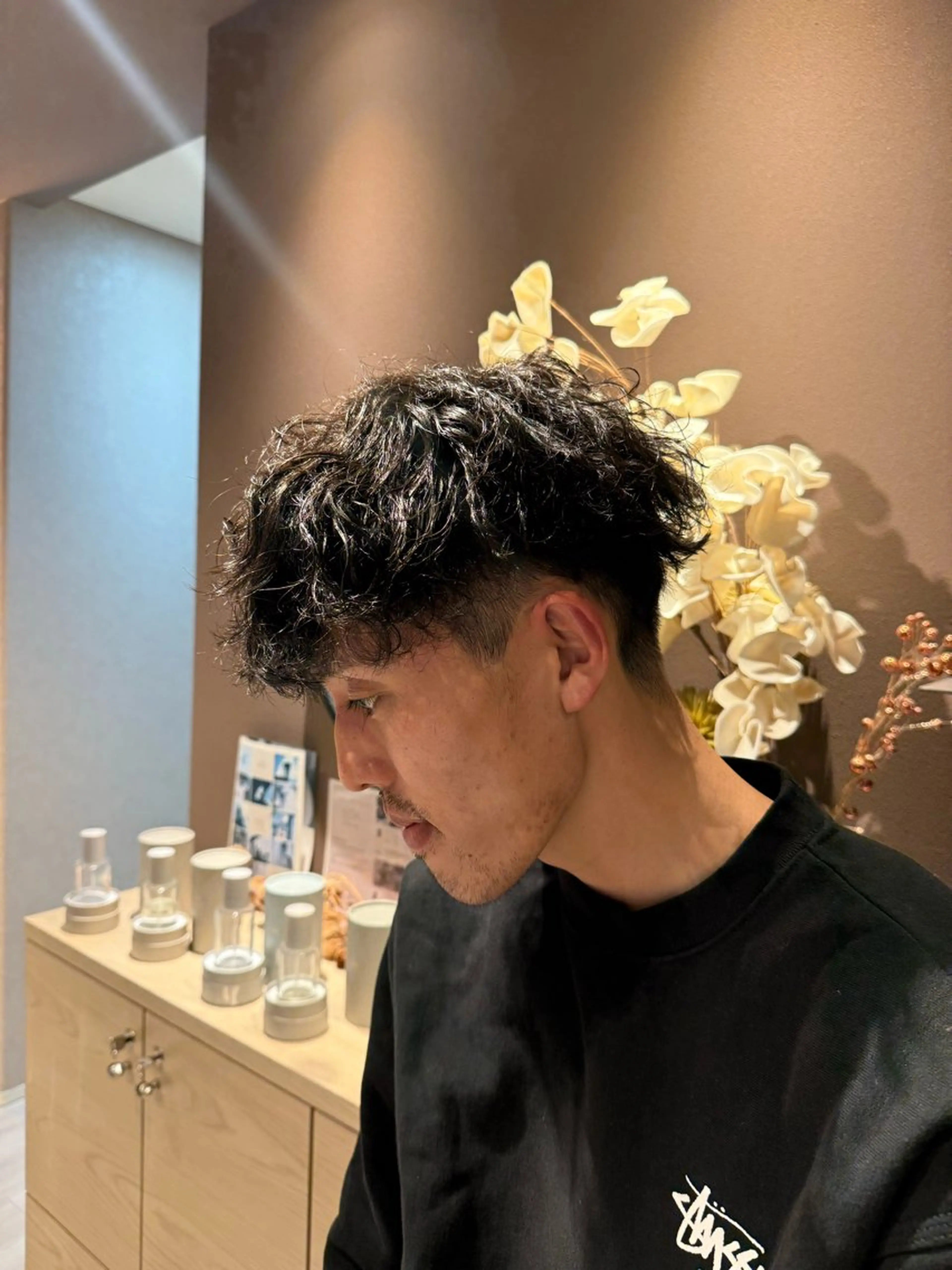 ショート メンズ メンズパーマ カット パーマ Lien.テラダ 各務原スタイリストのヘアスタイル