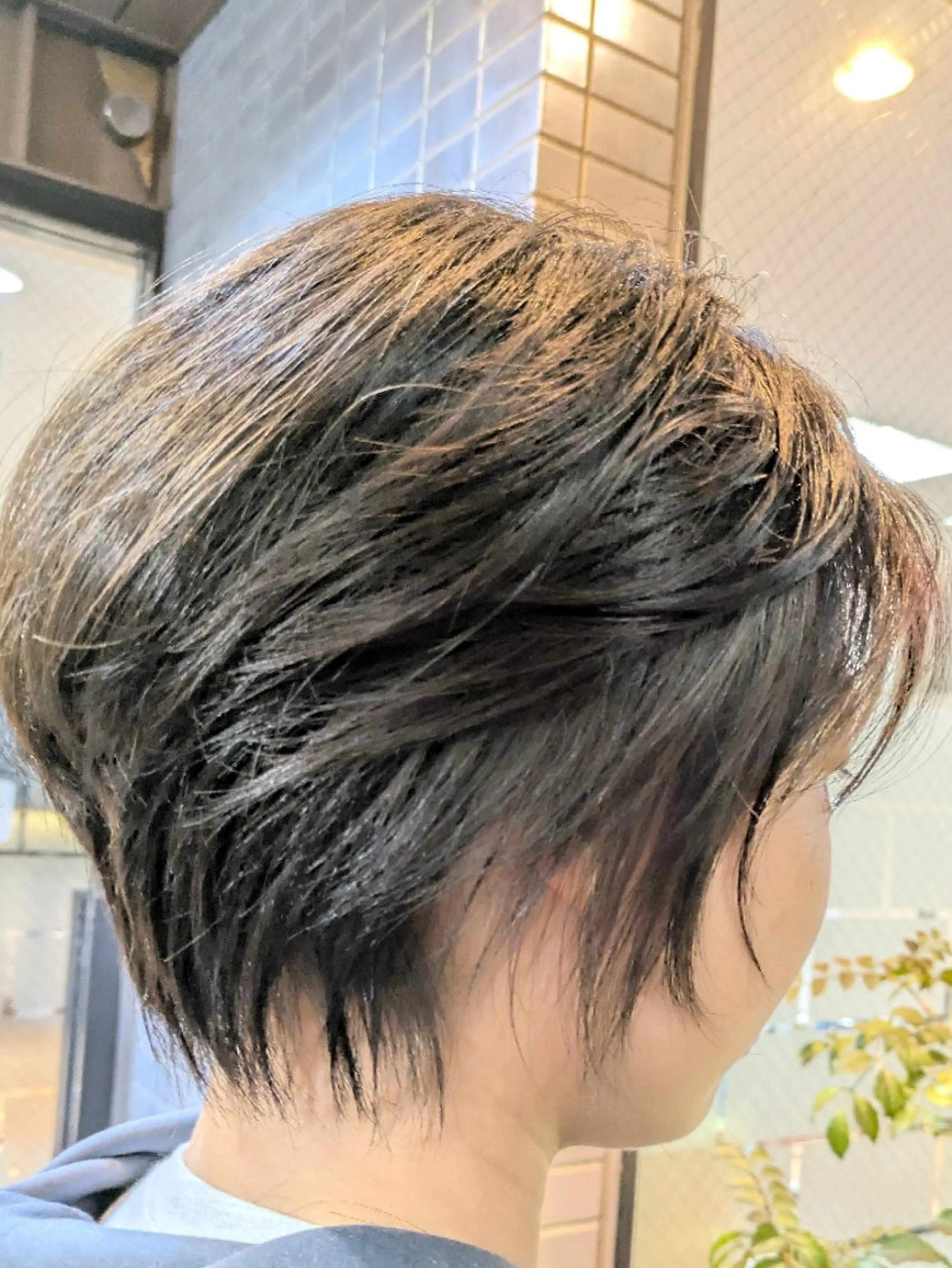 ショート 学生 ショートヘア メンズカット✂️ヘア セット✨️片本🌸のヘアスタイル