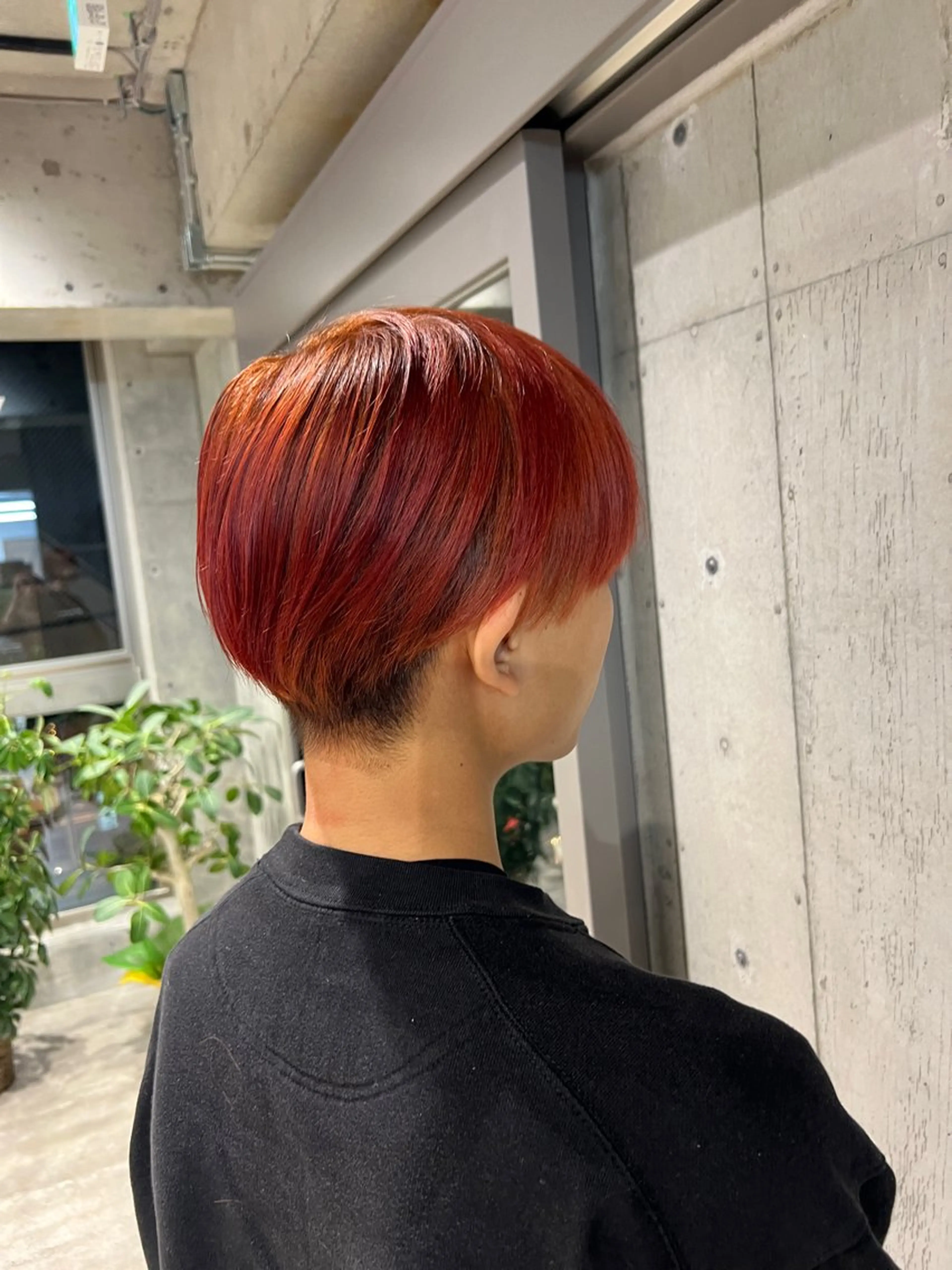 カラー オレンジ カット ヘアカラー トリートメント ヘッドスパ 暖色/ブロンド/ レイヤー/ゆいかずきのヘアスタイル