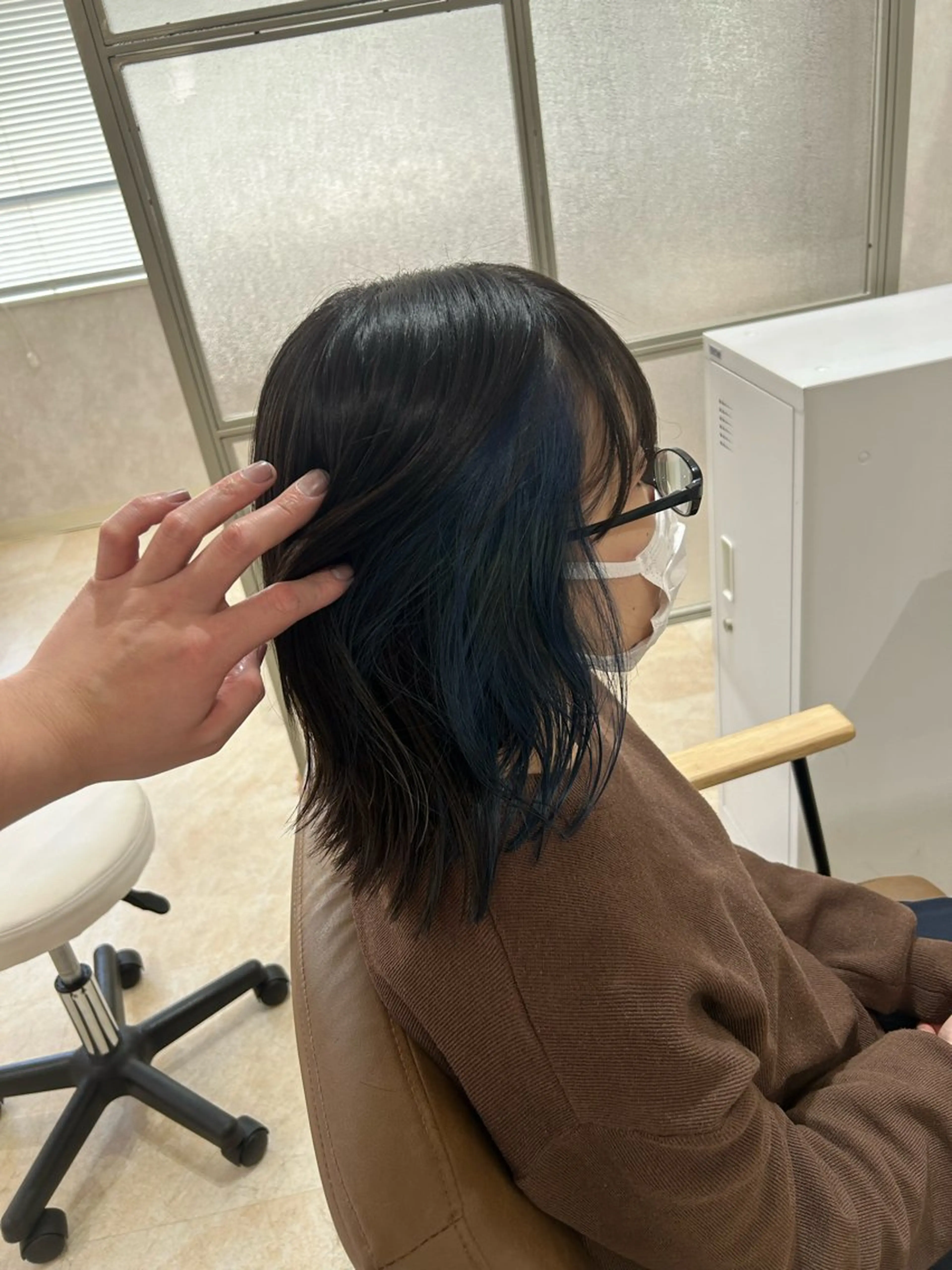 ミディアム カラー ヘアカラー トリートメント 💙まこと💙艶 カラー(Rico)のヘアスタイル