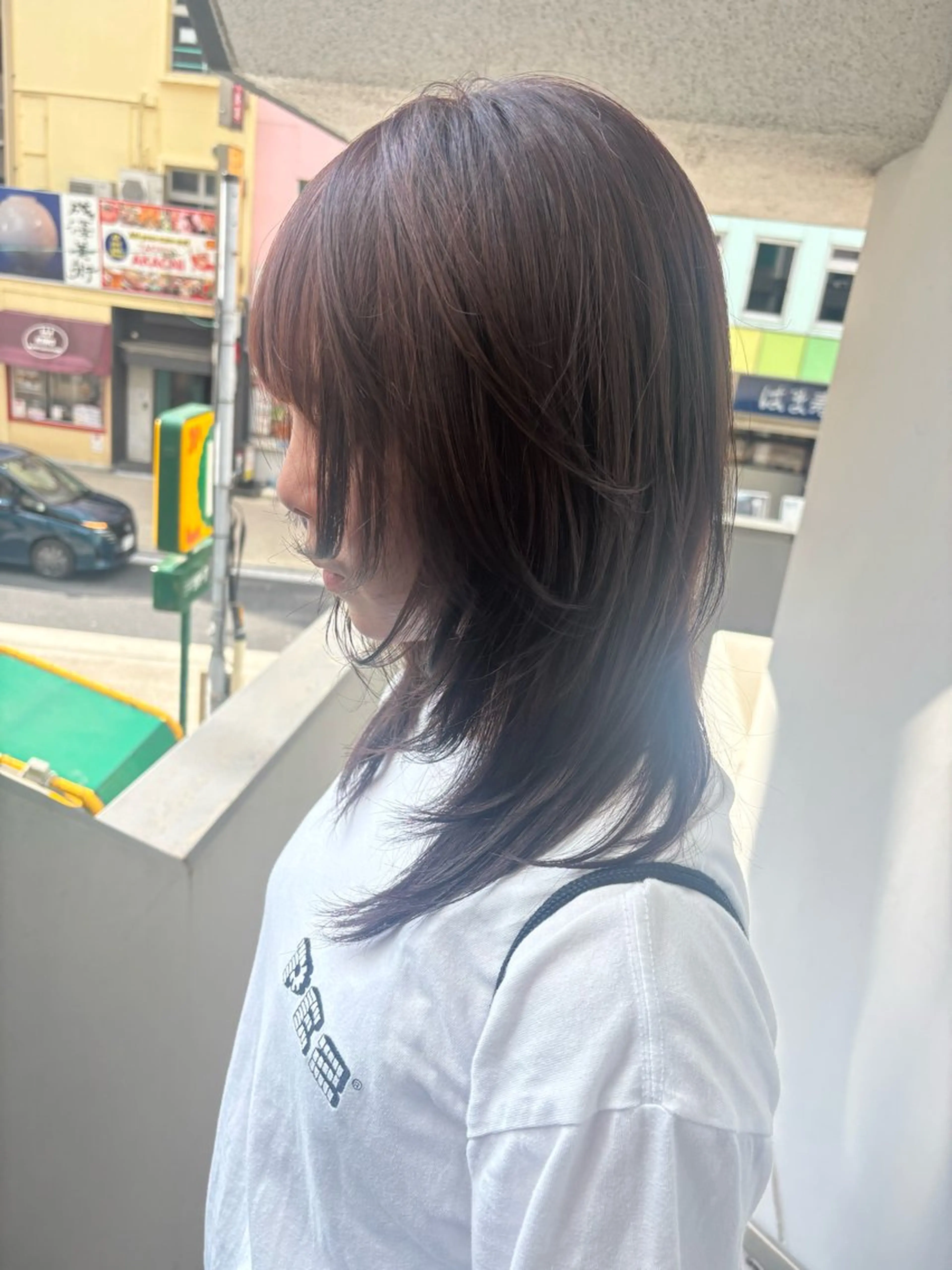 セミロング ショートカットモデル 募集中👗青木静香のヘアスタイル