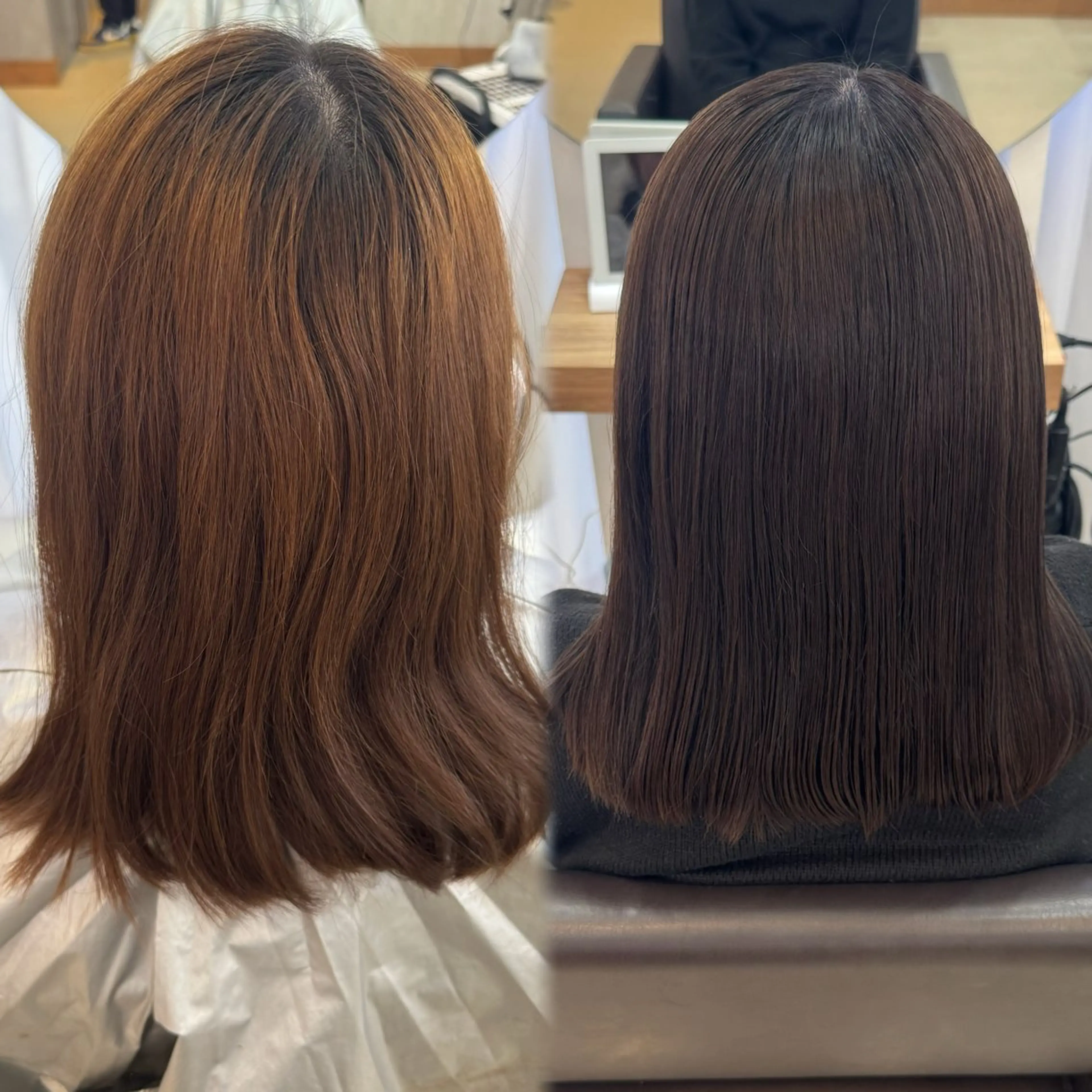 セミロング ヘアカラー Agu hair 粉河のヘアスタイル