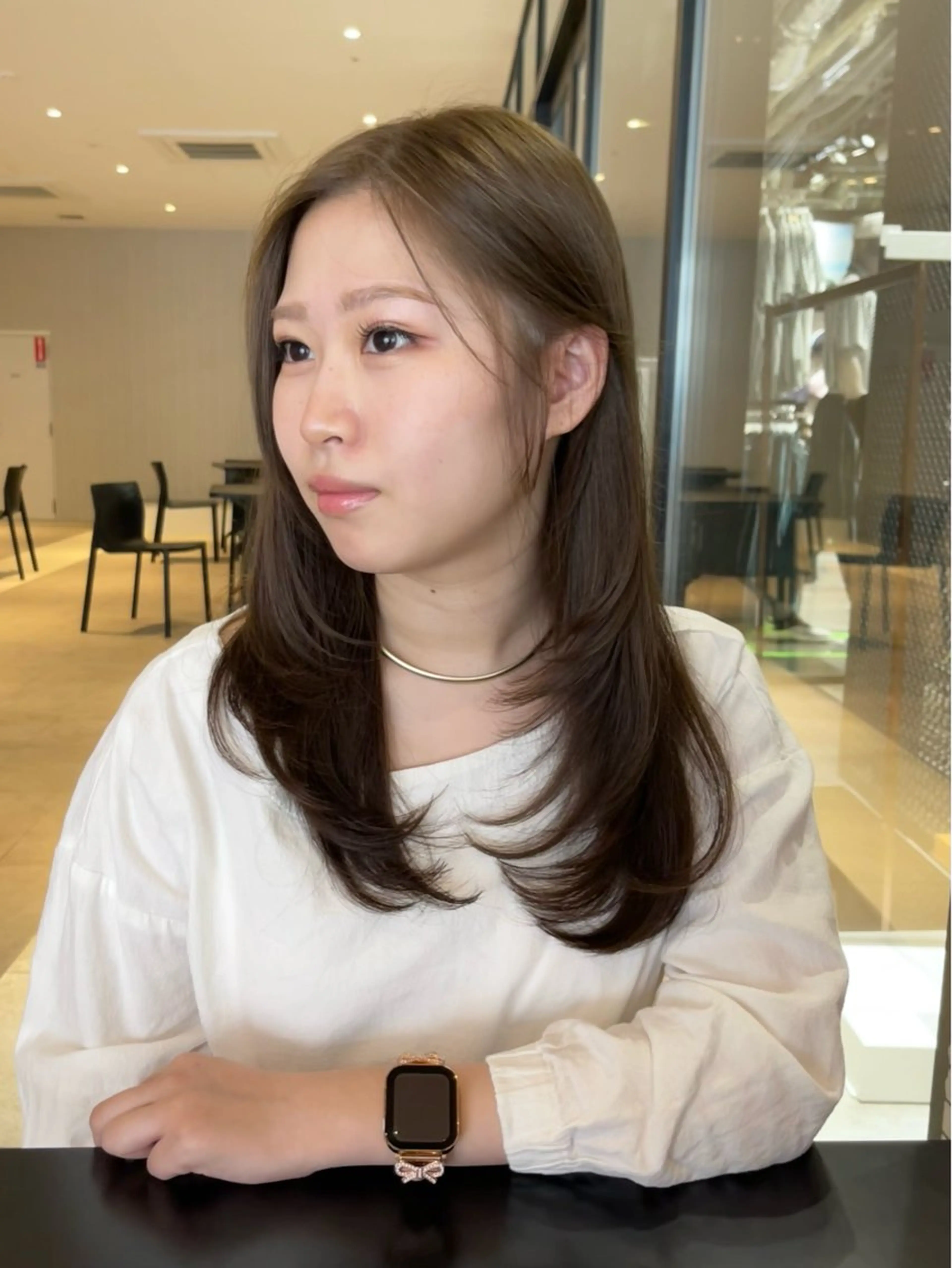 ✂️🎨レイヤーカット✖️ワンカラー(ロング料金有)詳細をご確認下さい🙇🏻‍♂️の写真