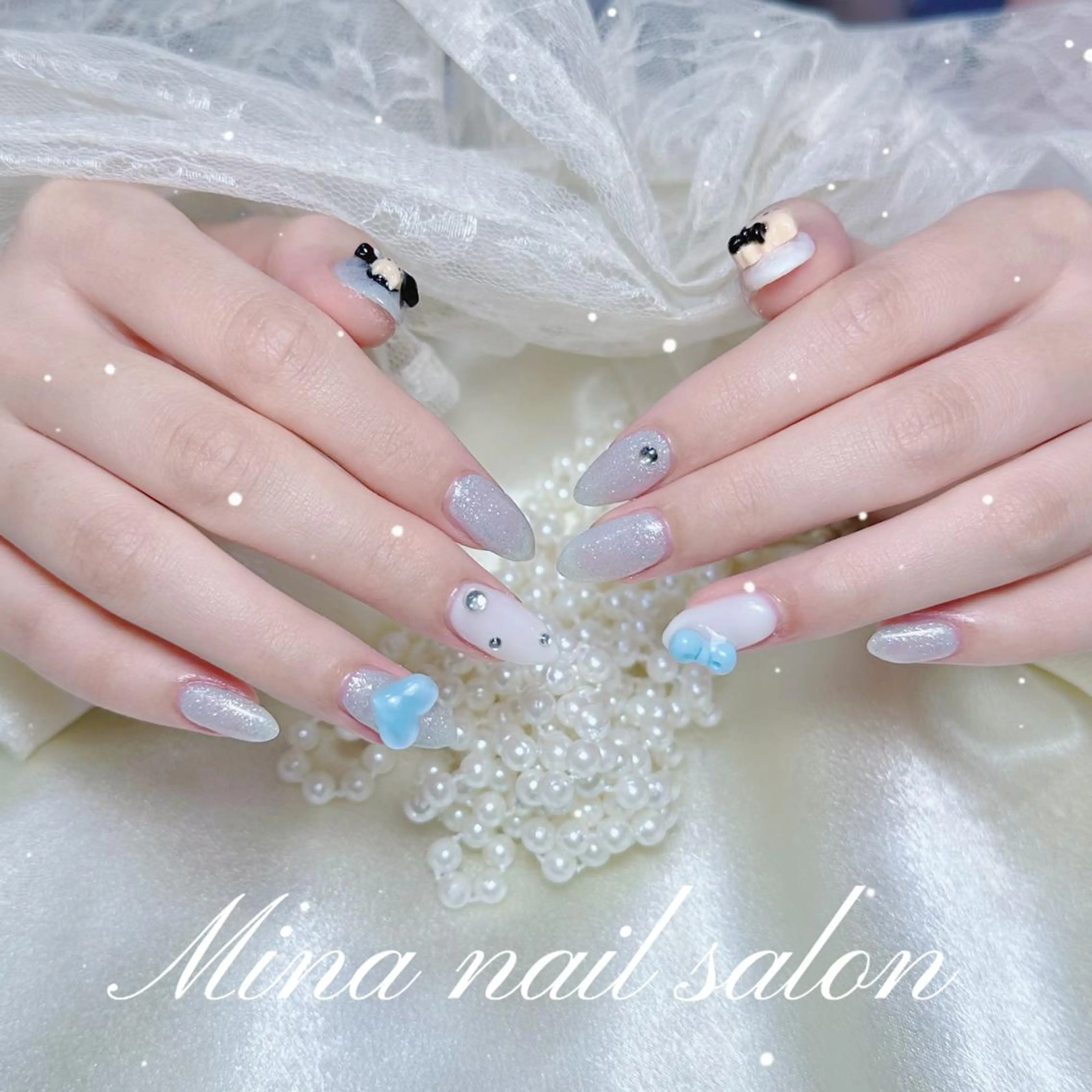 ネイル Mina🧸 韓国風ネイル🎀のネイルデザイン