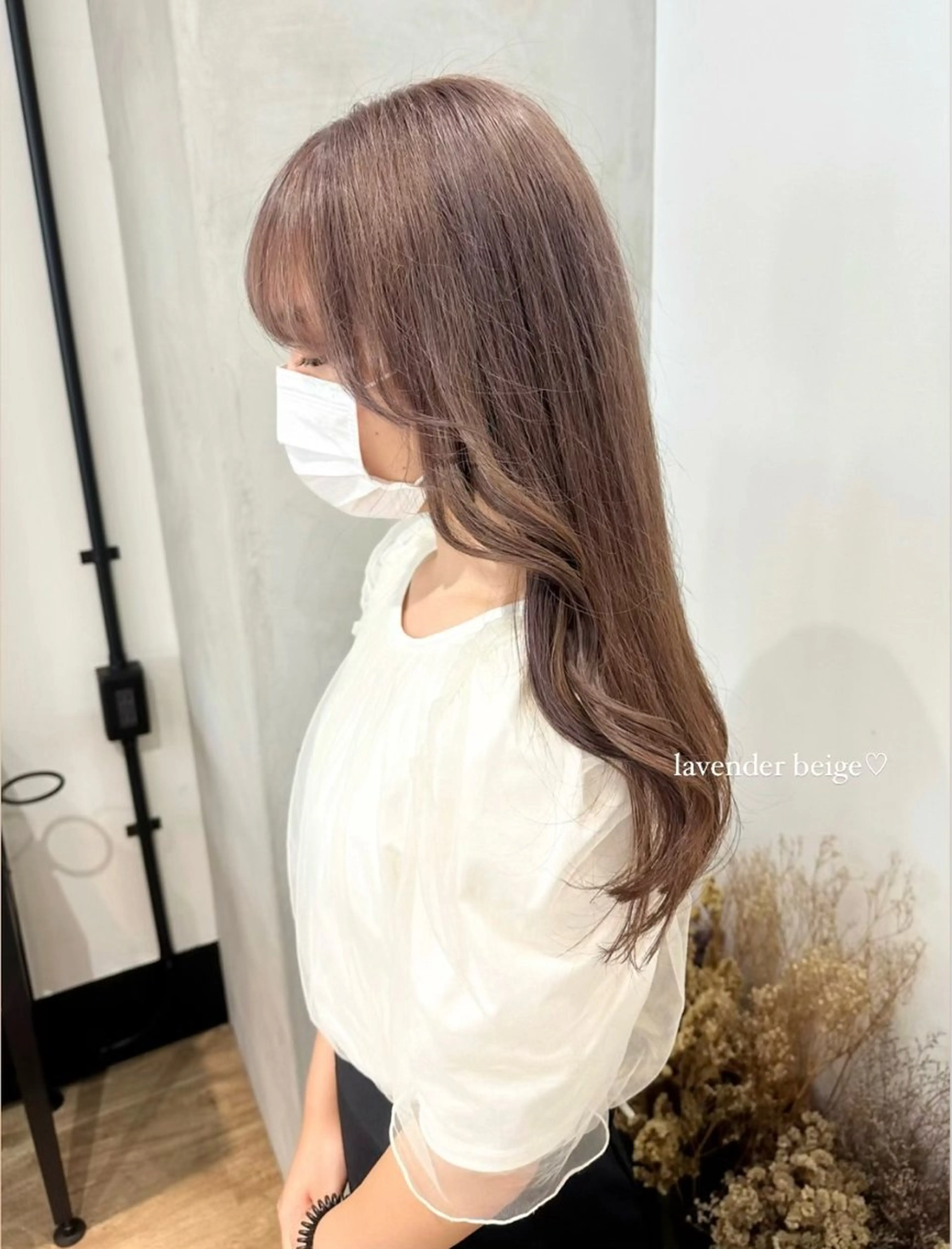 ロング カラー ヘアアレンジ ブリーチ ヘアカラー トリートメント himawari♡ 柔らかいカラーのヘアスタイル