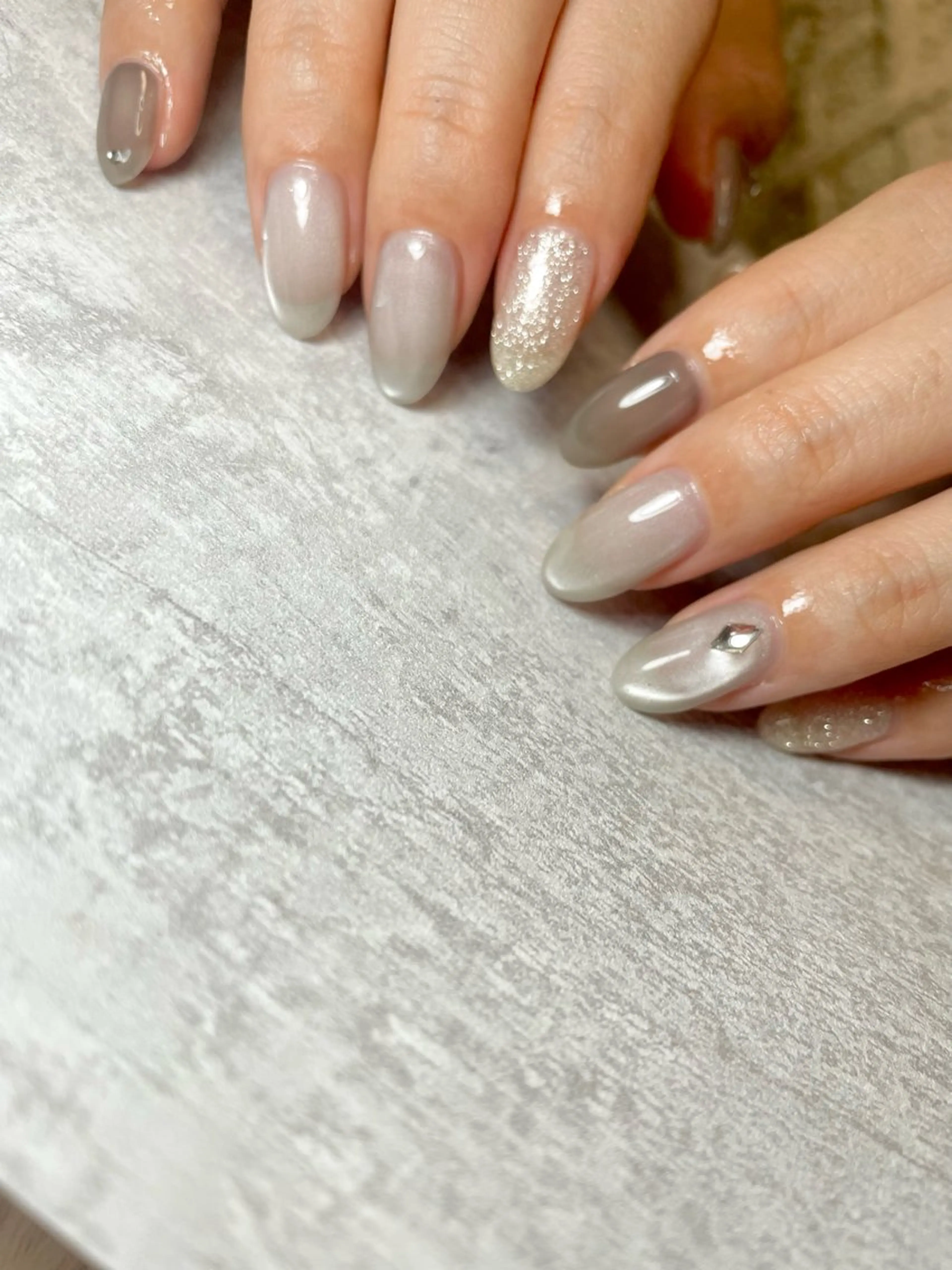 ネイル マグネットネイル 持ち込み シンプルネイル BEAUTY GARDEN 【nail salon unseul】所属・nana .のネイルデザイン