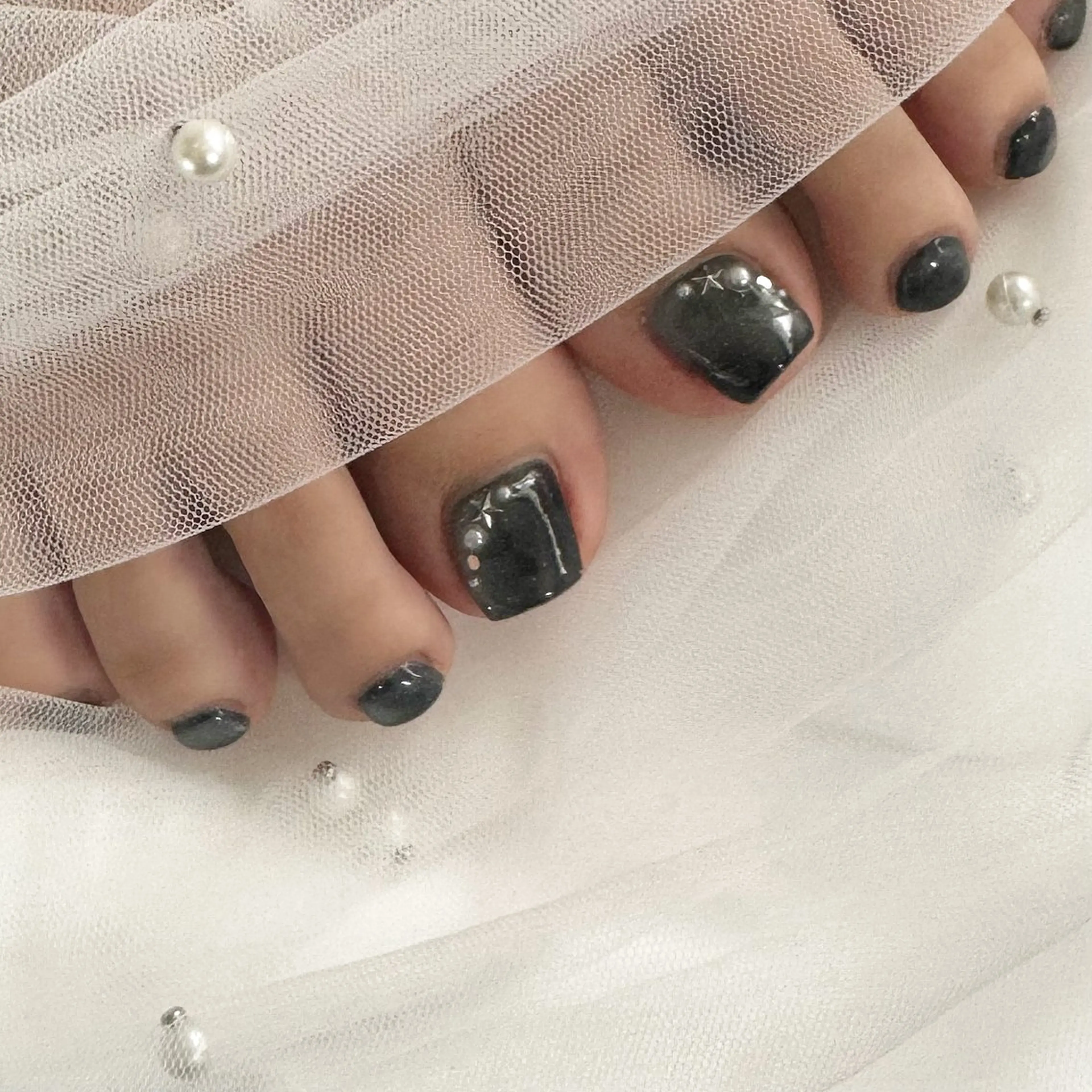 ネイル フットネイル ジェルネイル シンプルネイル 東 千夏のネイルデザイン