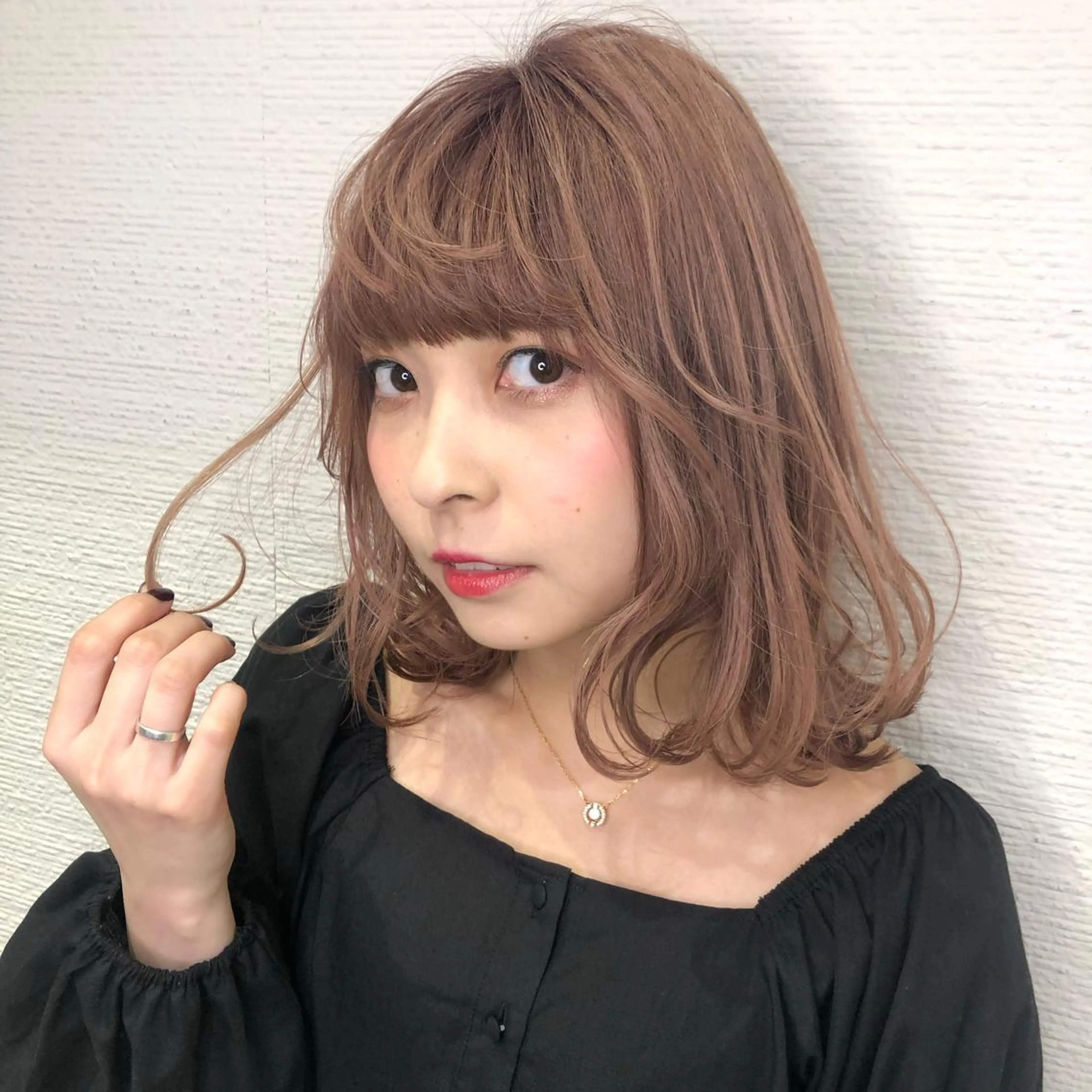 ミディアム カラー 完全美髪特化 髪質改善/島　悠輔のヘアスタイル