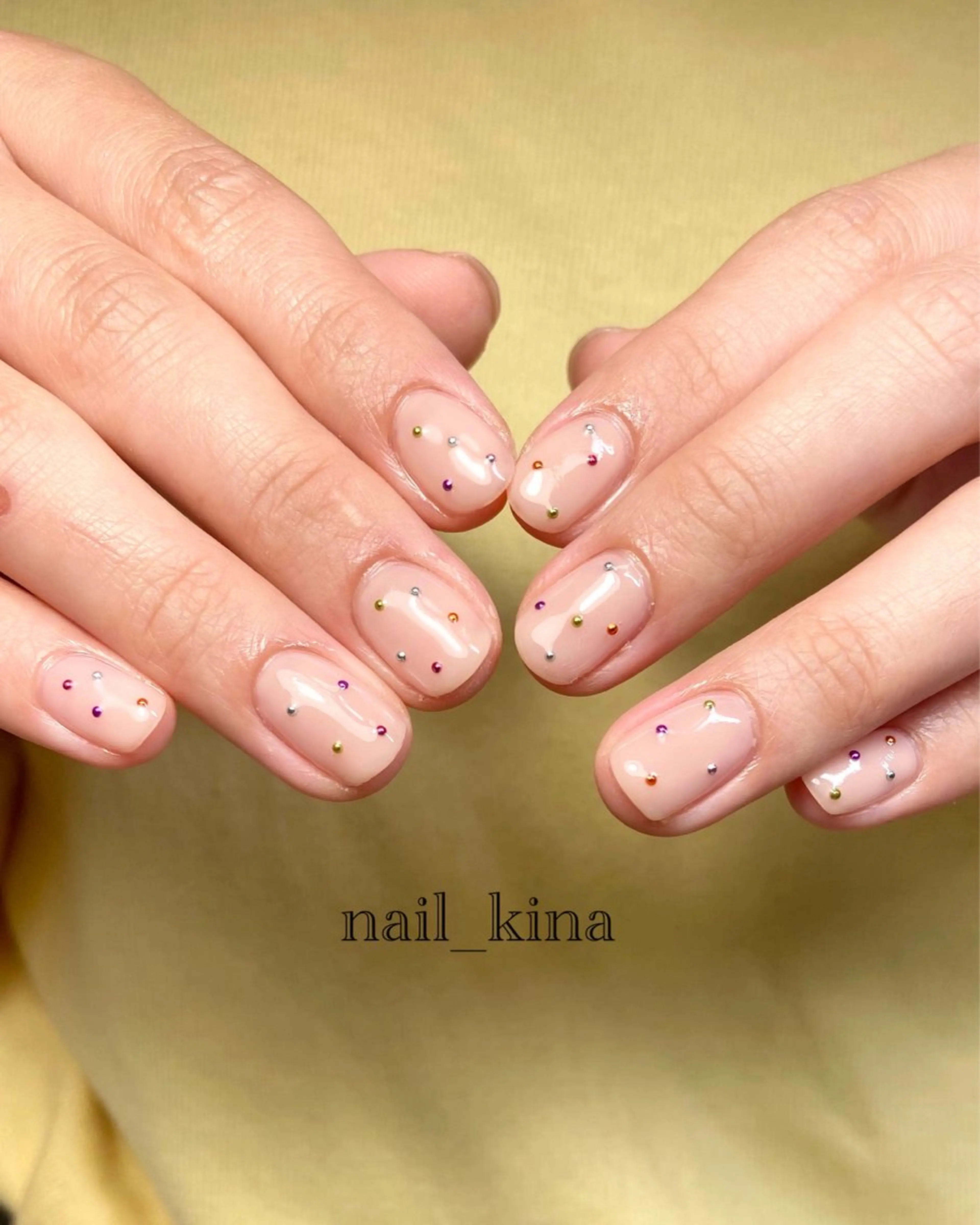 ネイル シンプルネイル ハンドネイル nail_ kinaのネイルデザイン