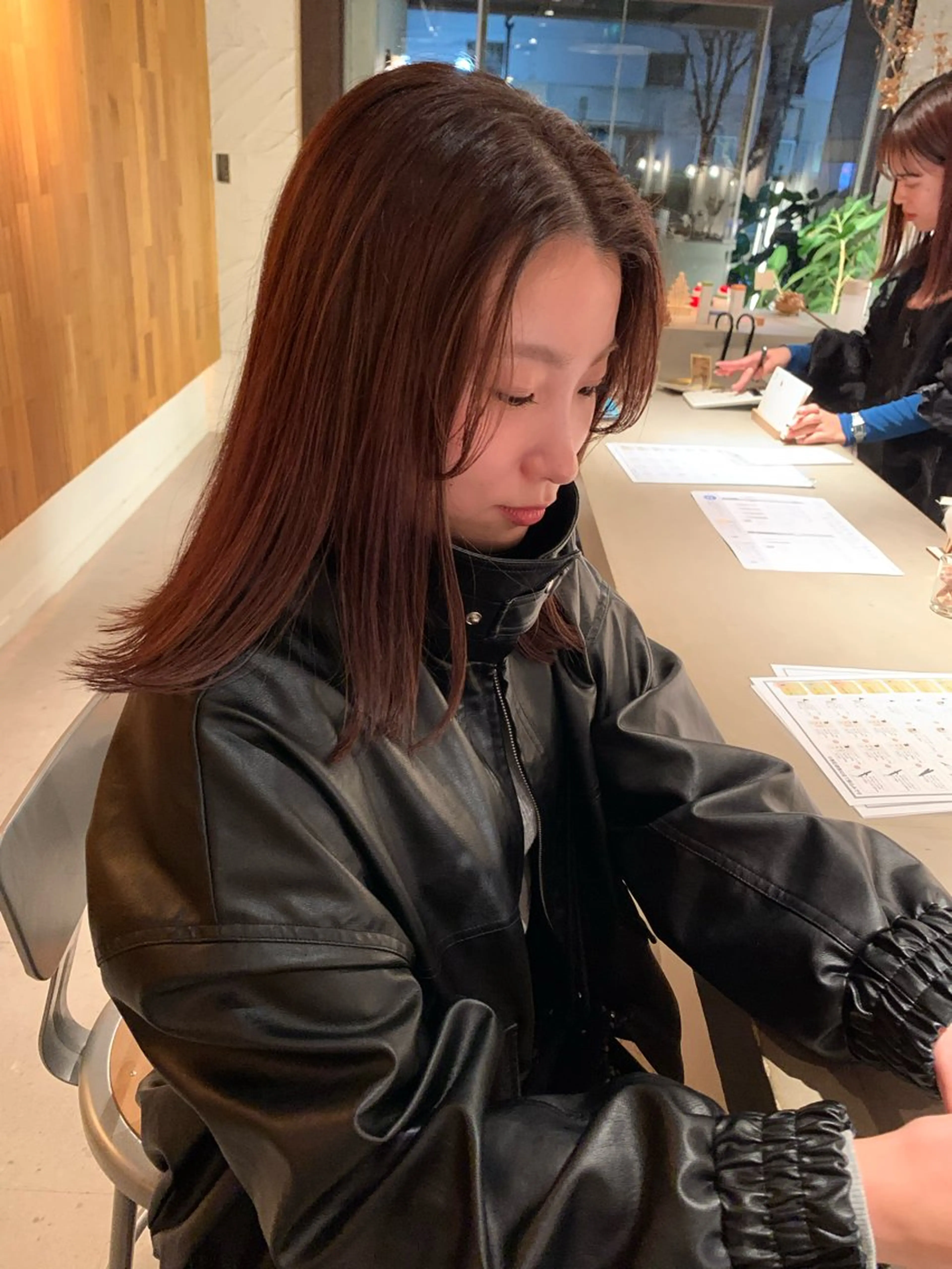 セミロング カラー ブリーチ/アレンジ 天満/chihiroのヘアスタイル