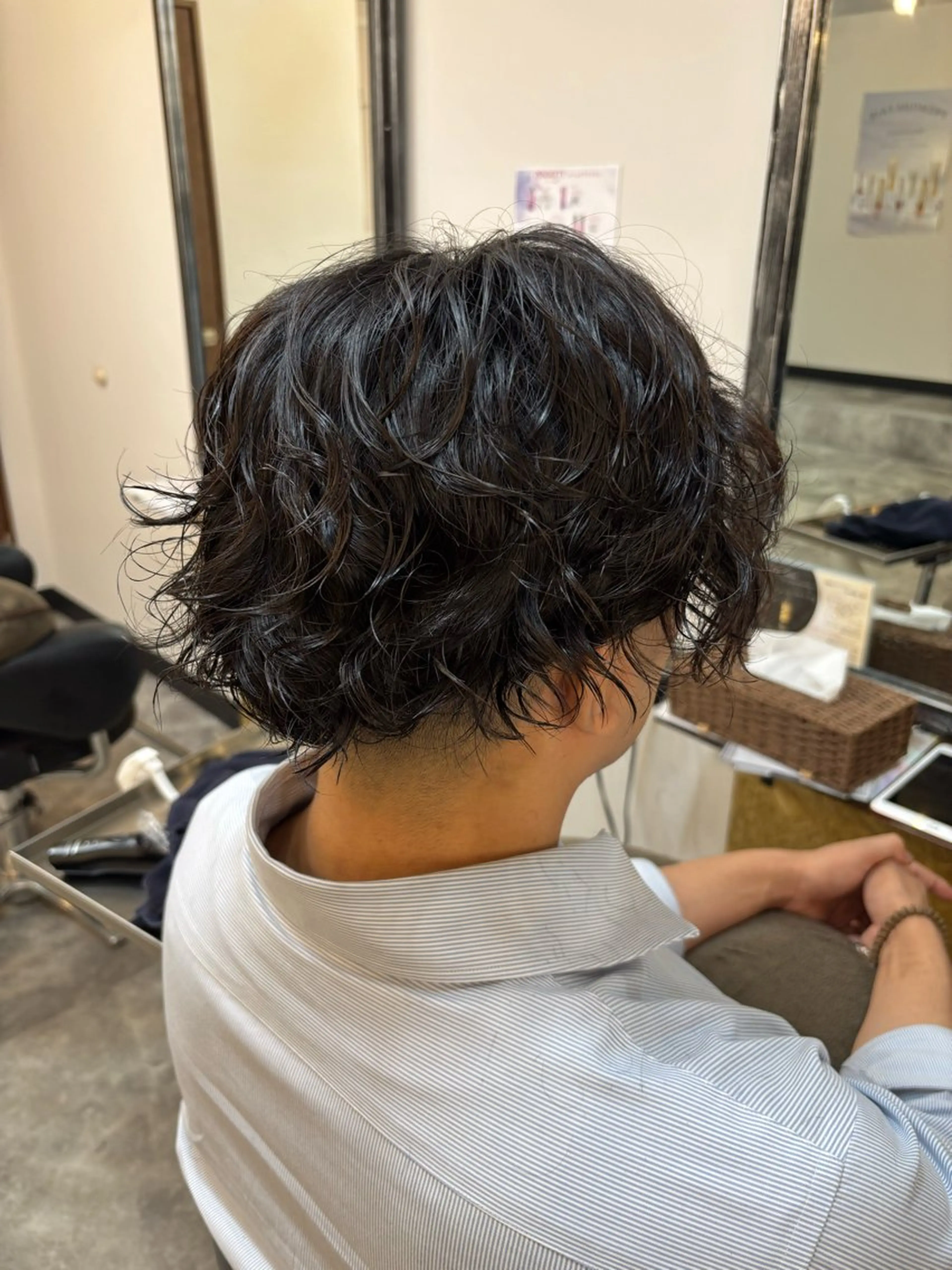 【10-15時限定】メンズカット+ツイストスパイラルパーマの写真