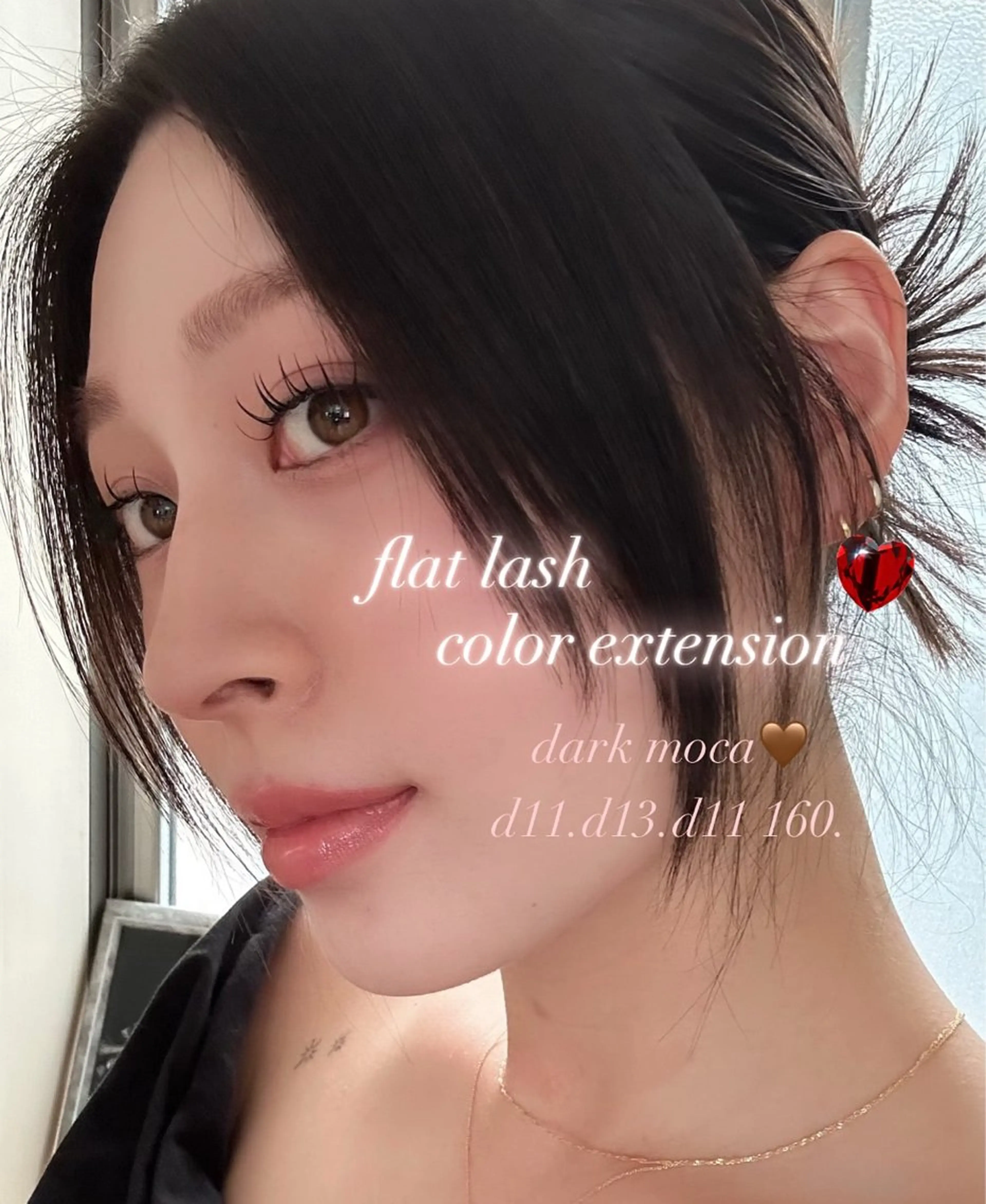 圧倒的盛れ♡】フラットラッシュ160本まで（カラーエクステ有り）¥8,480→¥6,980の写真