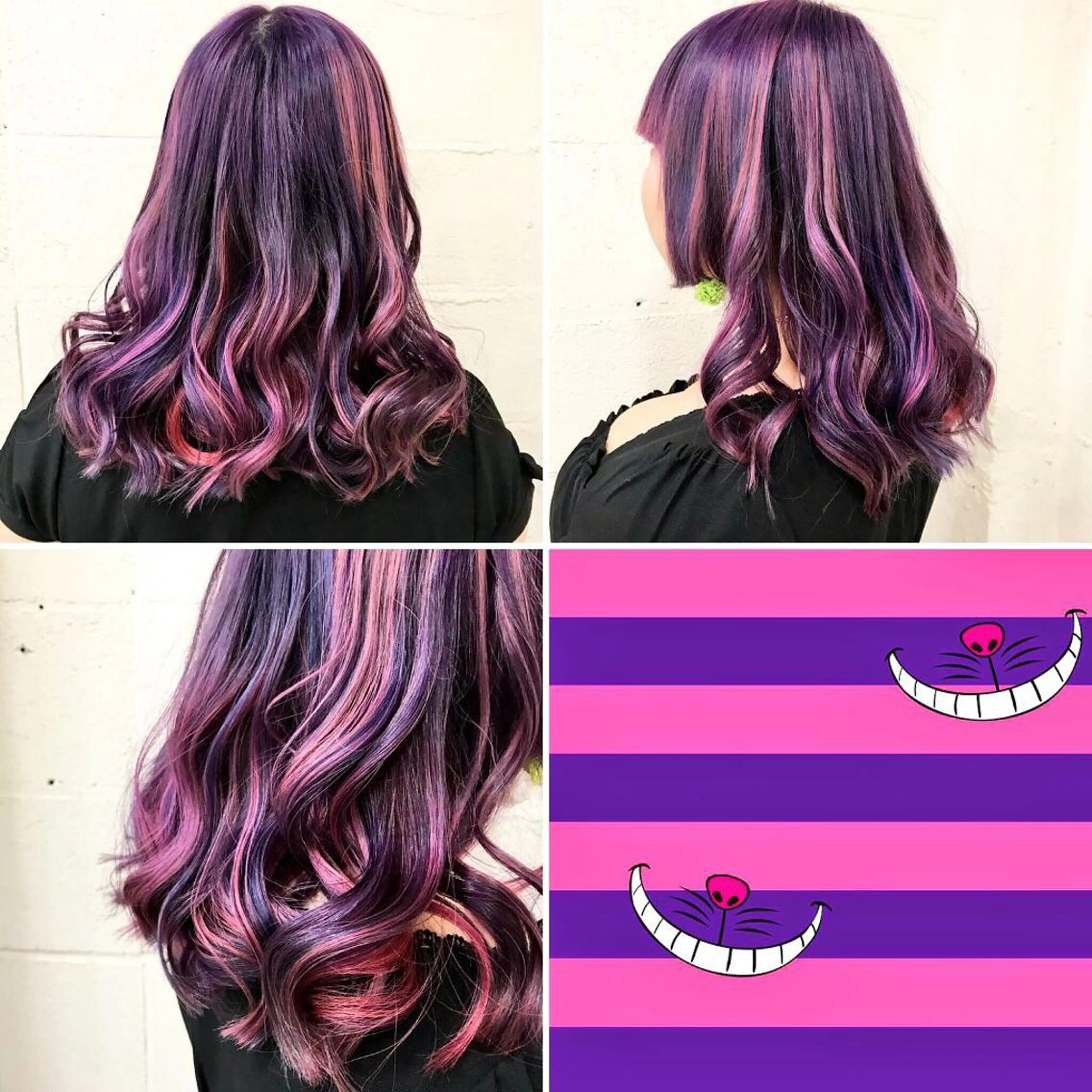 ミディアム カラー ブリーチ ハイライトカラー ピンクカラー パープルカラー ハイライト ヘアカラー トリートメント "PEPPU "所属・派手髪、ハイトーン ショートヘアShinのヘアスタイル