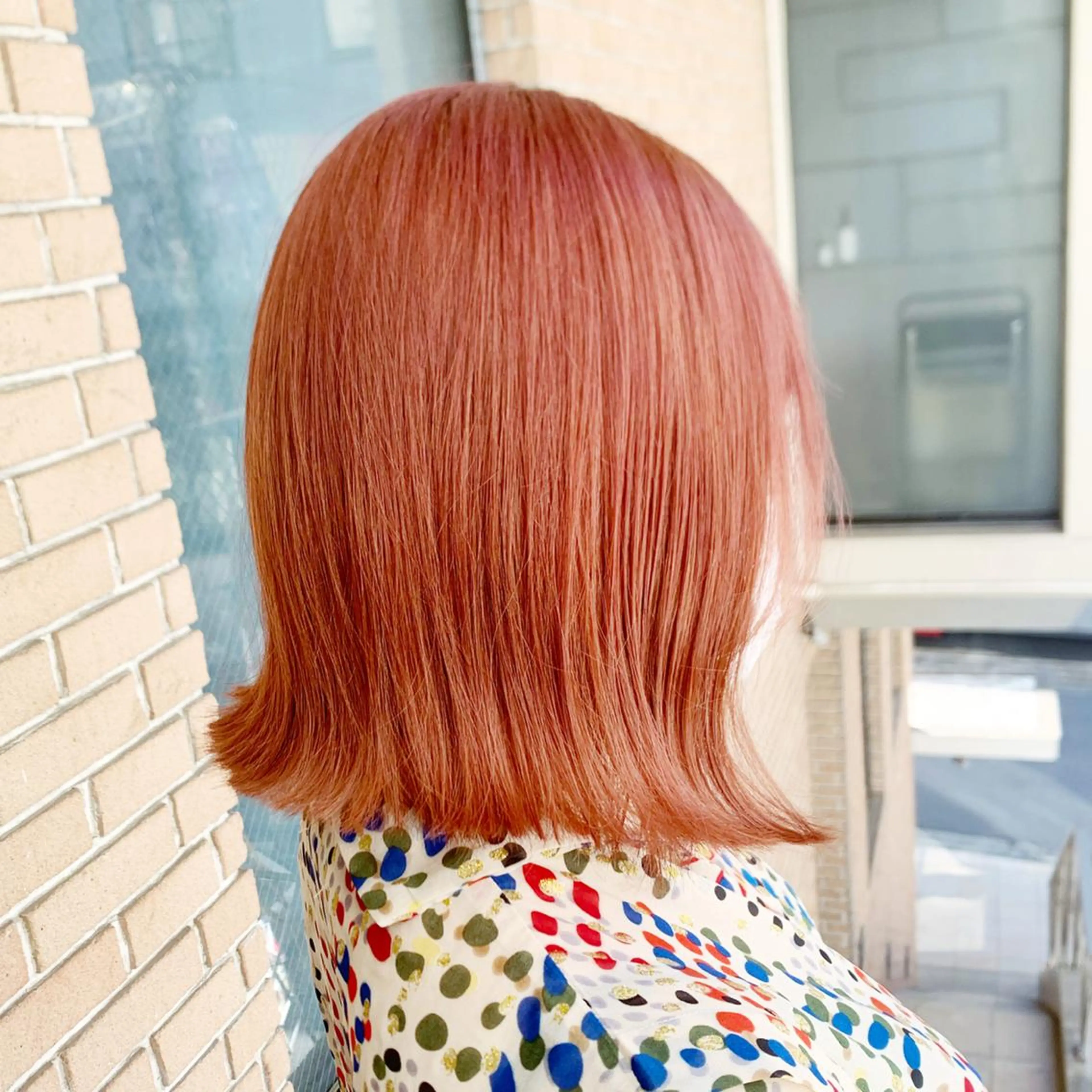 ミディアム カラー ヘアアレンジ ピンクカラー ヘアカラー ピンクカラー🩷 ヘアセットＮＯ.1のヘアスタイル
