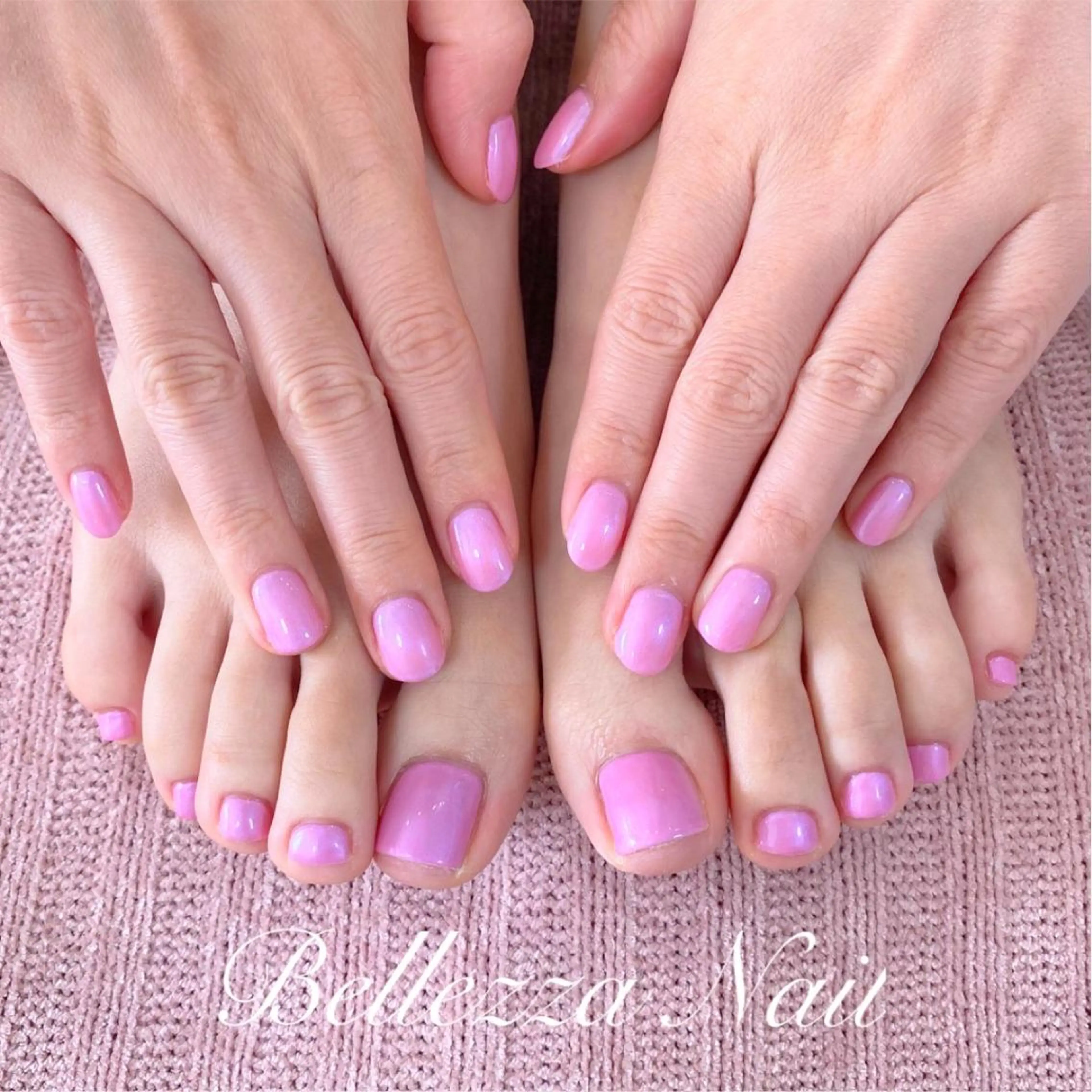 ネイル フットネイル おそろいネイル Bellezza Nailのネイルデザイン