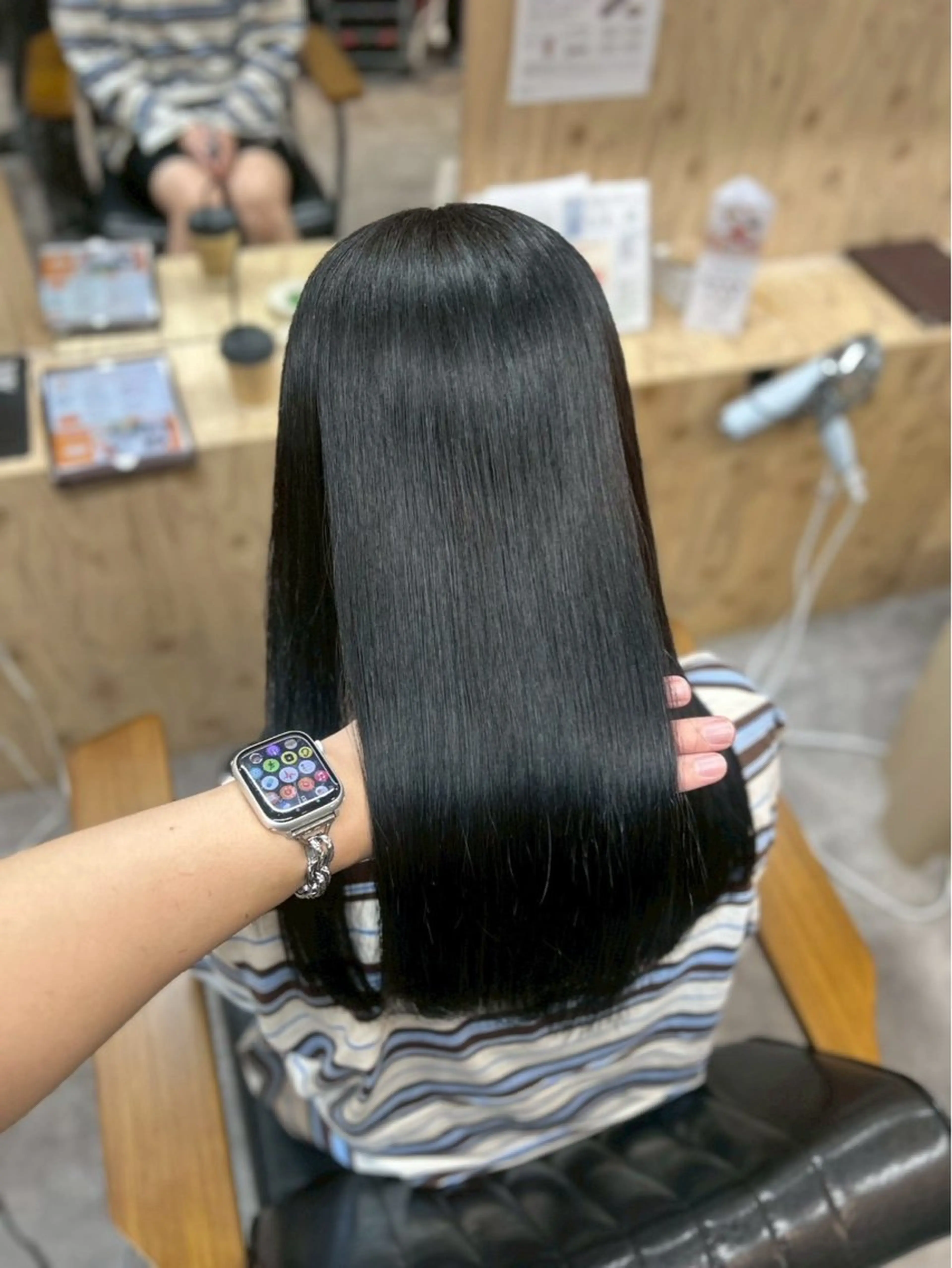ロング ロング カット 縮毛矯正 トリートメント 岩田 一駿/名古屋/ 伏見/栄/縮毛矯正のヘアスタイル