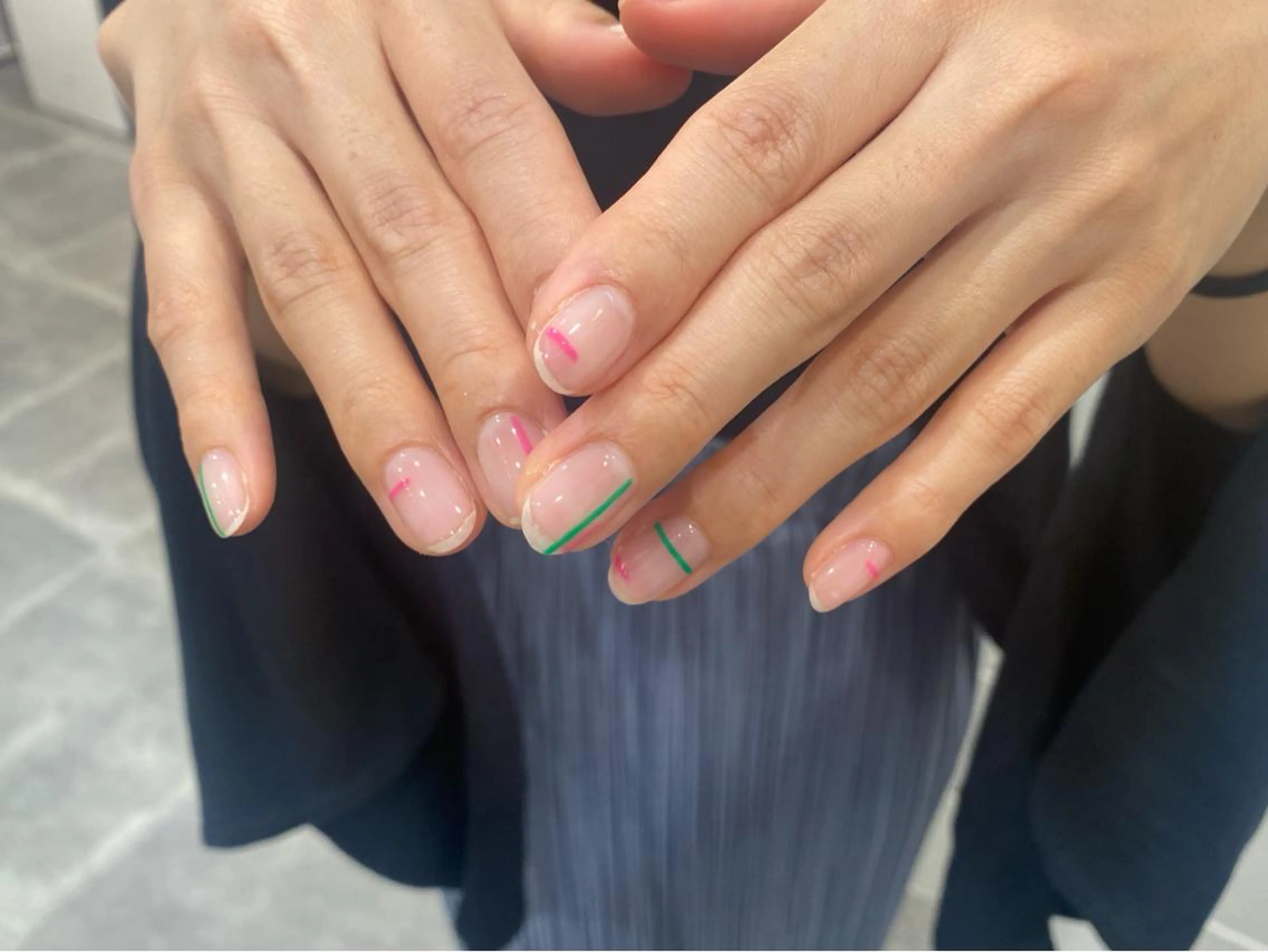 ネイル ハンドネイル NINEnami ニュアンスネイルのネイルデザイン