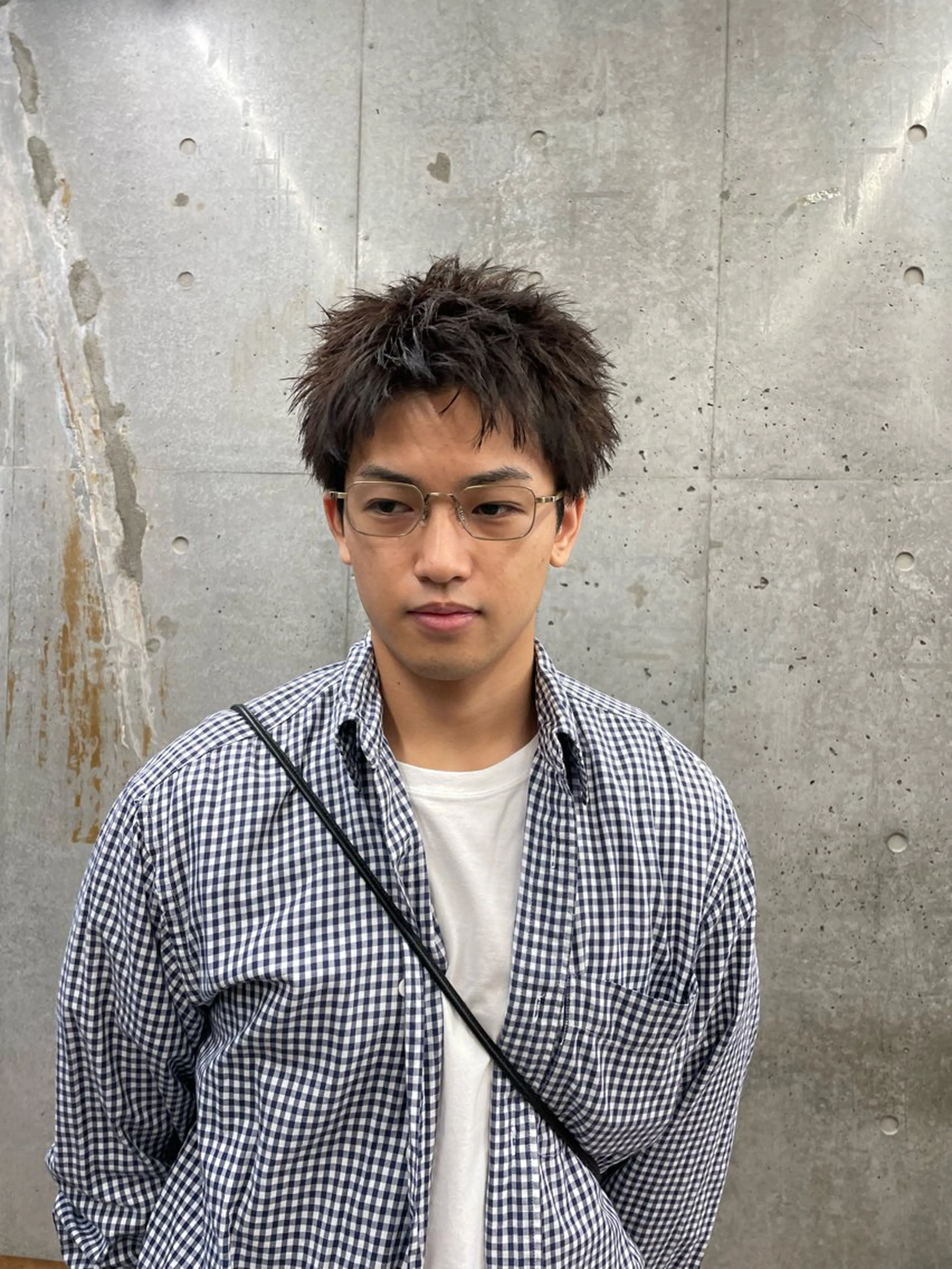 ショート カラー メンズ カット ヘアカラー 《メンズ支持NO.1 ×艶ブラウン》ソウタのヘアスタイル