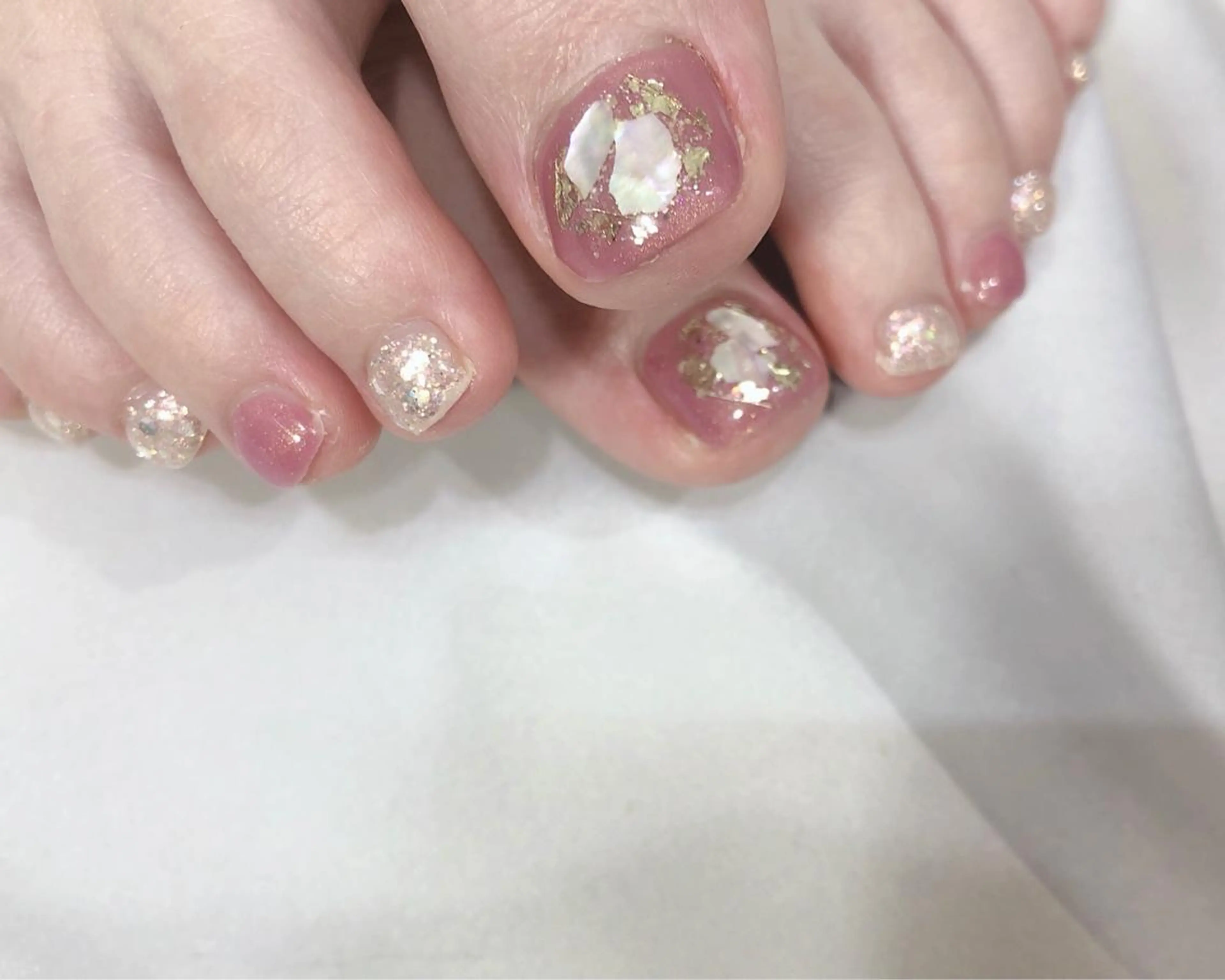 ネイル ラメ(グリッター) フットネイル nail heron所属・saki_ nail heronのその他イメージ