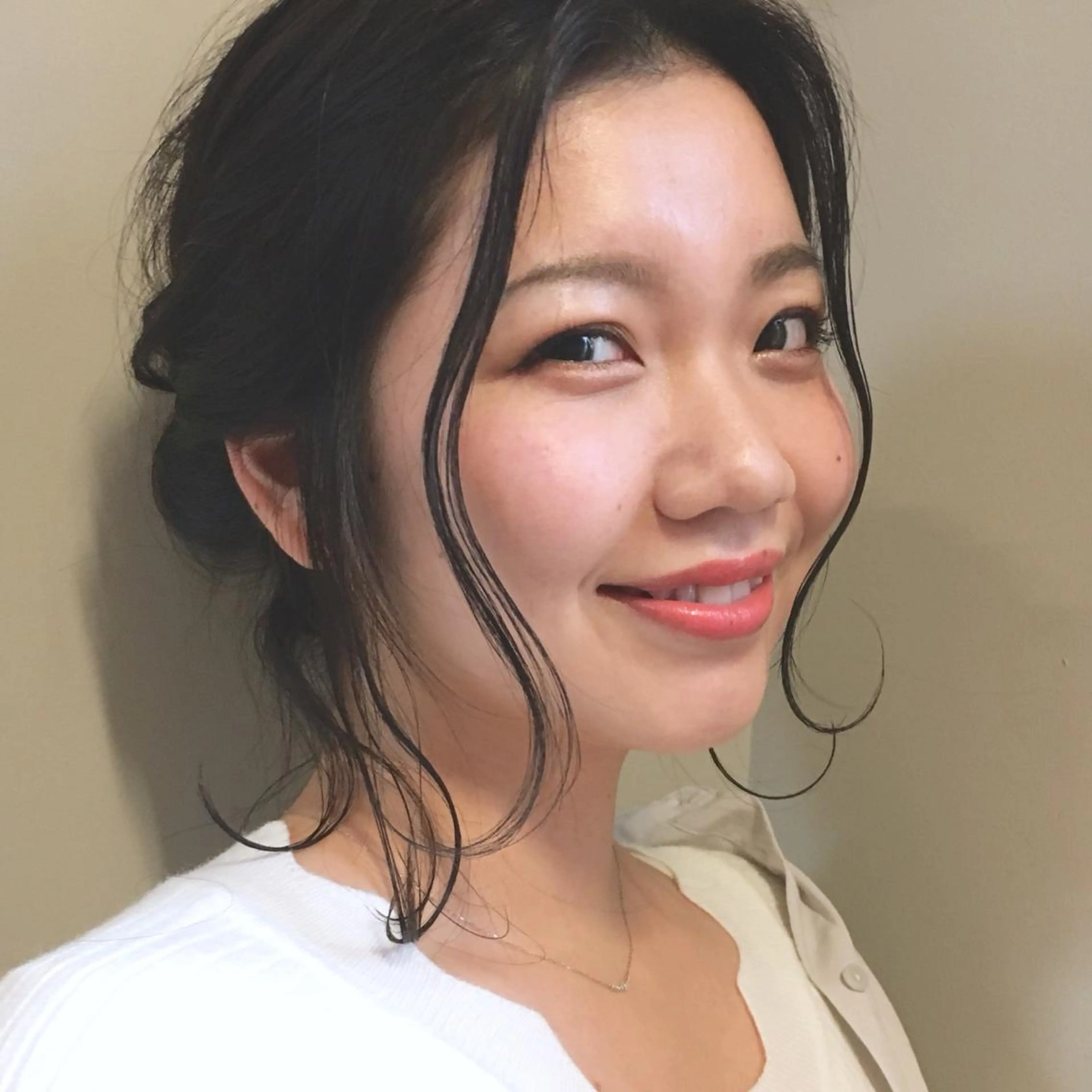 ミディアム カラー ヘアアレンジ 上川 美幸のヘアスタイル