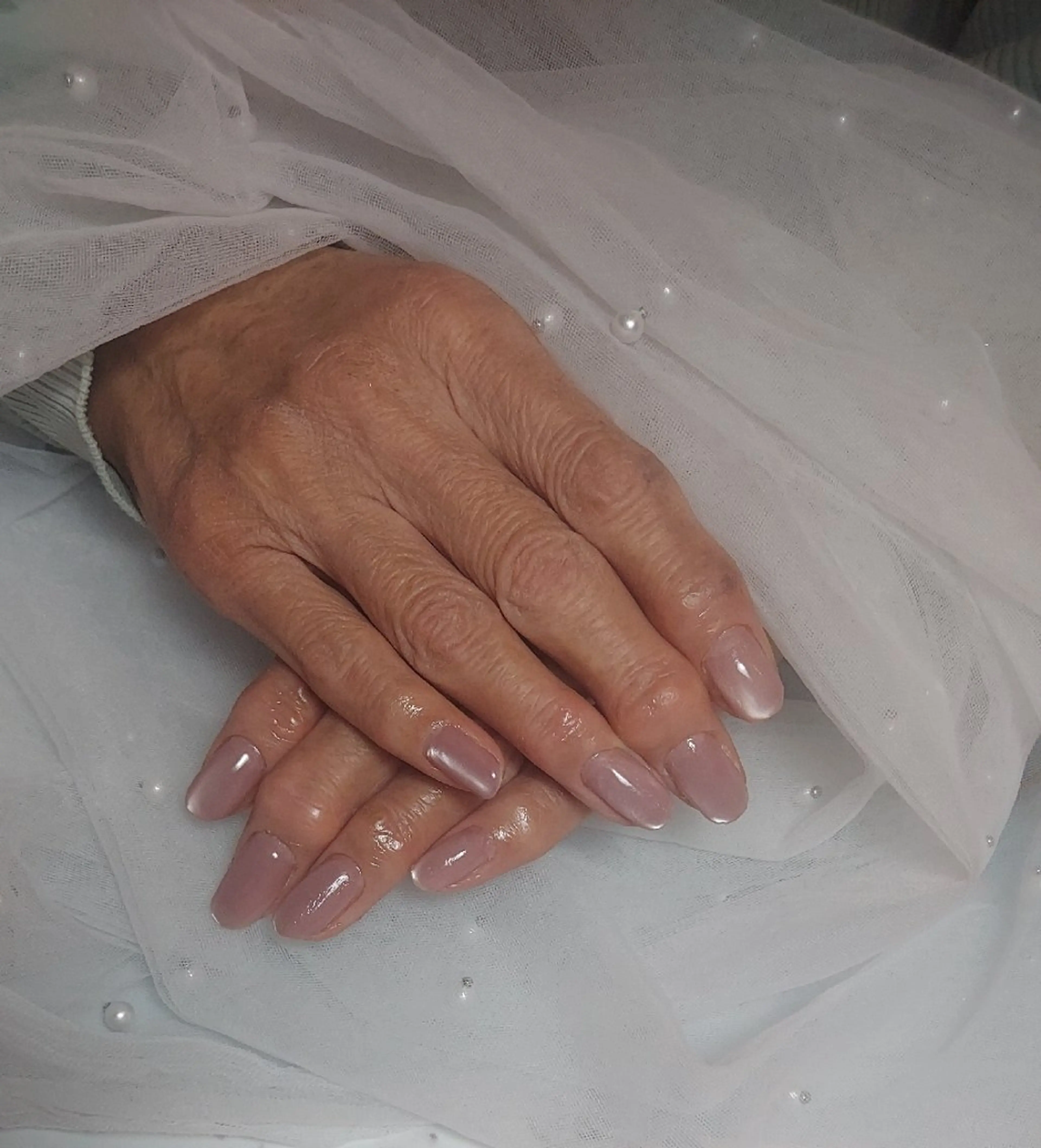 ネイル マグネットネイル ピンク ハンドネイル とりごえ さおりのネイルデザイン