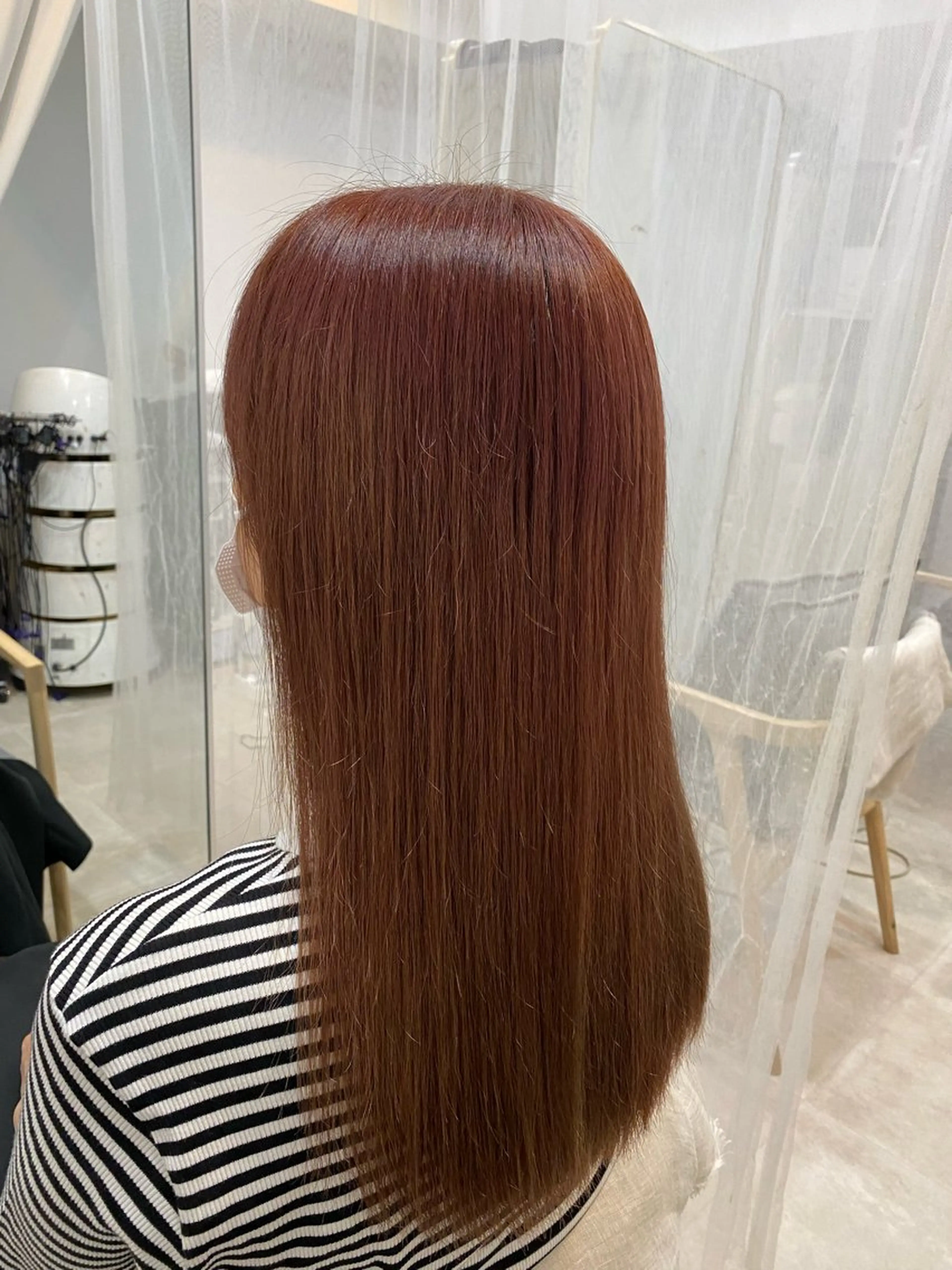 カラー ブラウンカラー ピンクカラー カット ヘアカラー トリートメント 谷川 李奈のヘアスタイル