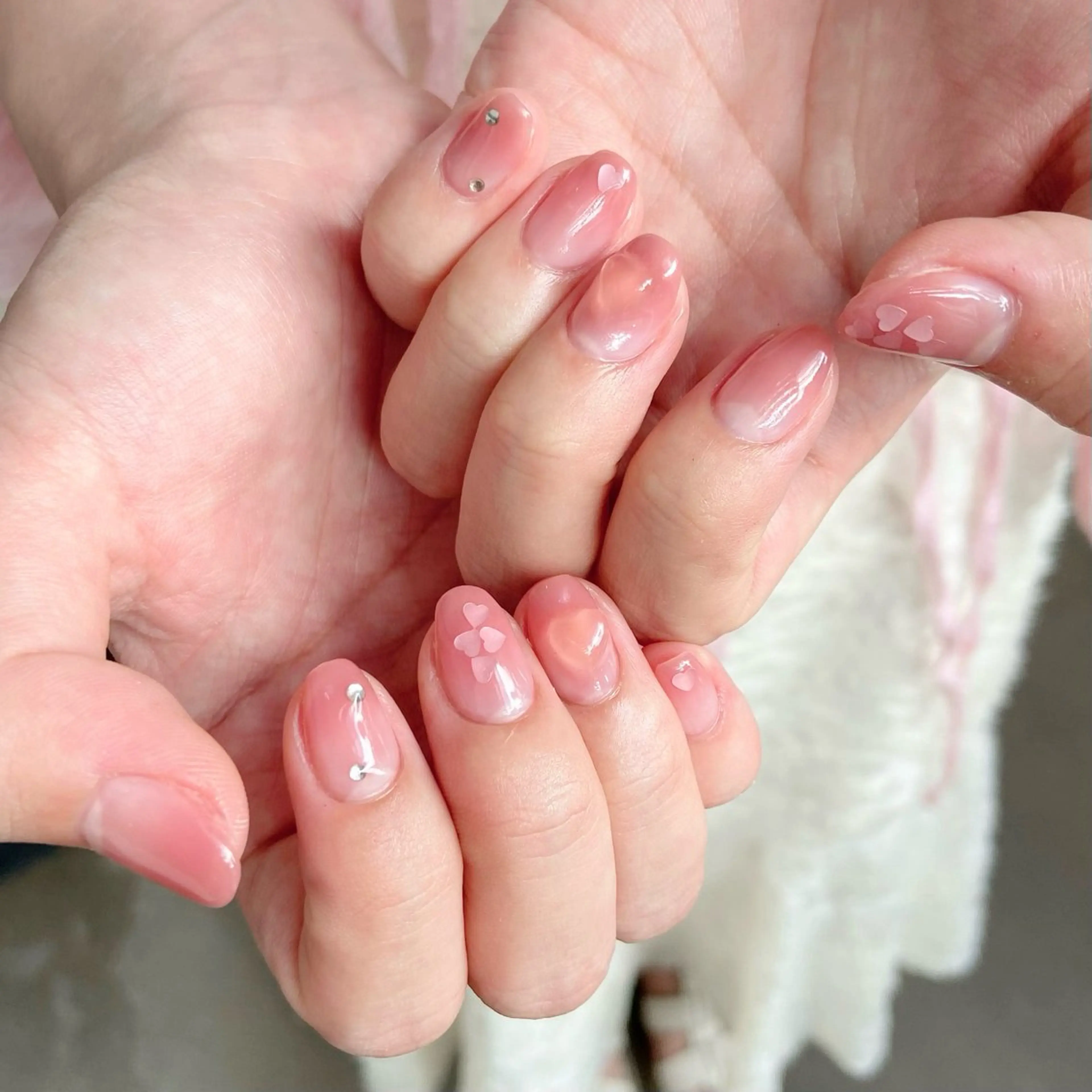 ネイル ニュアンスネイル ピンク mint nail&eyelash所属・mint misakiのその他イメージ