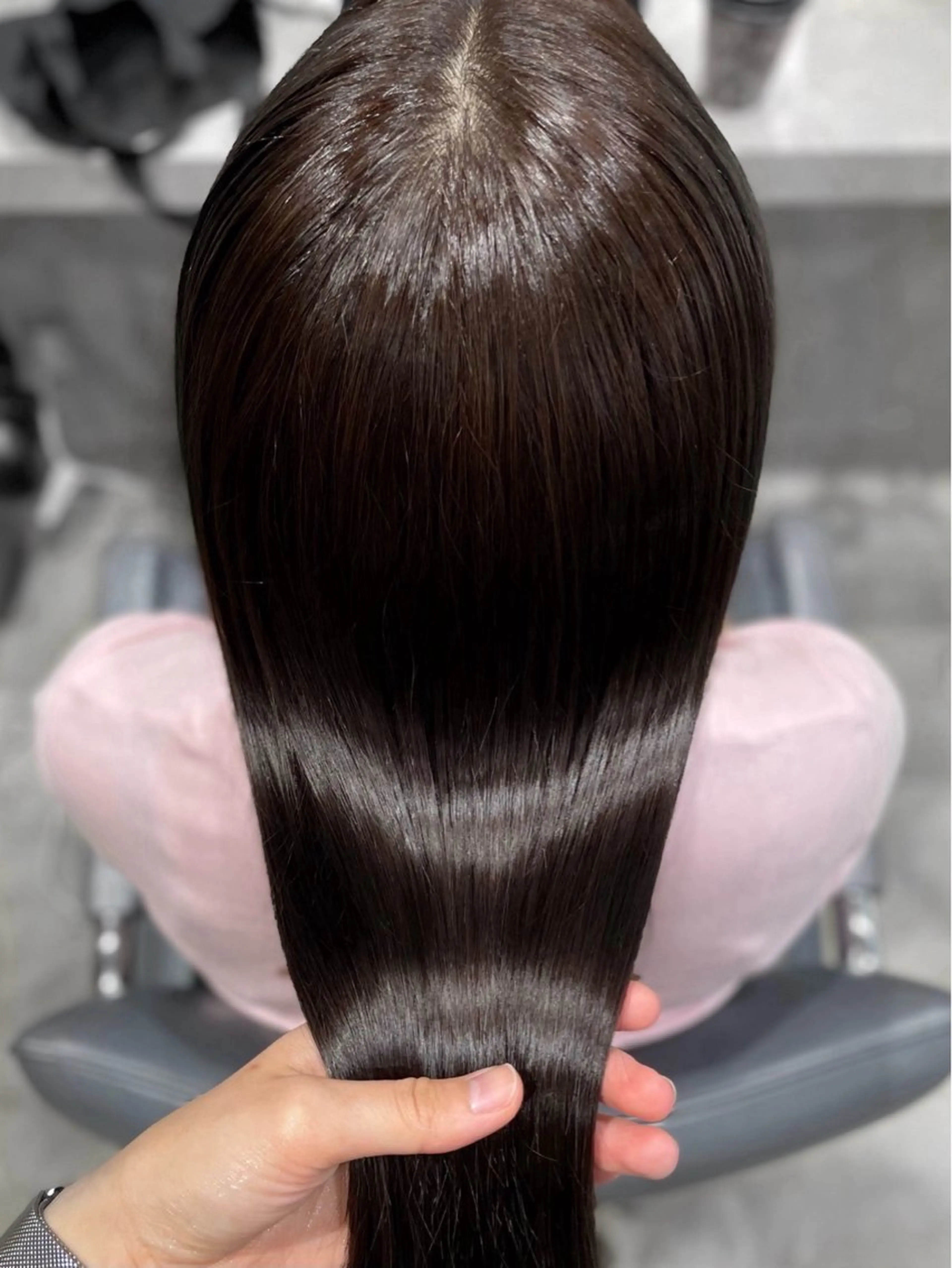 ロング カラー ブラウンカラー トリートメント ヘアカラー トリートメント 新宿/透明感カラー/ 縮毛矯正/SHOKIのヘアスタイル